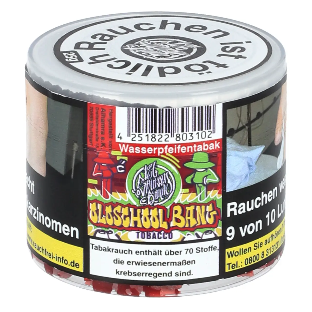 187 Tabak Oldschool Bang - Doppelapfel - 25g