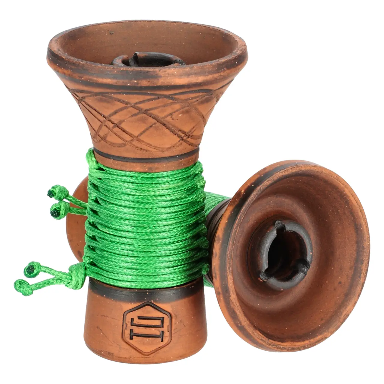 Japona Hookah Ego Bowl Green Tabakkopf Einloch Japona Hookah Ego Bowl Green Tabakkopf von Vorne