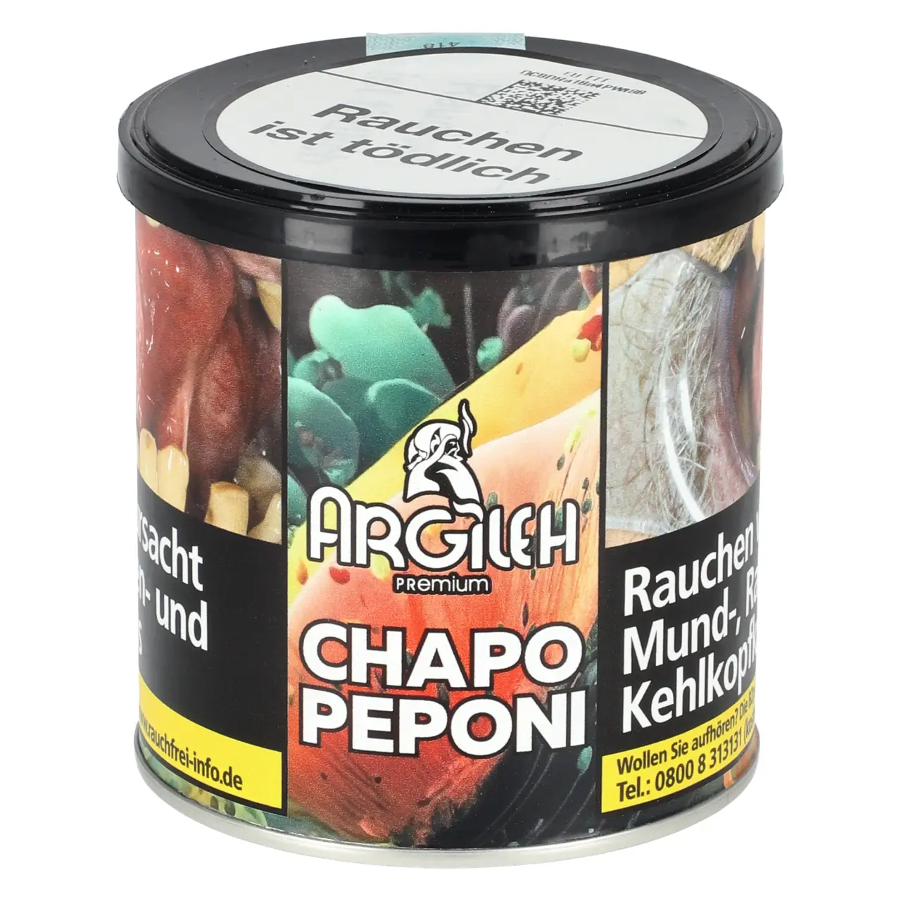 Argileh Chapo Peponi Shisha Tabak mit Doppelapfel Geschmack in der 200g Dose