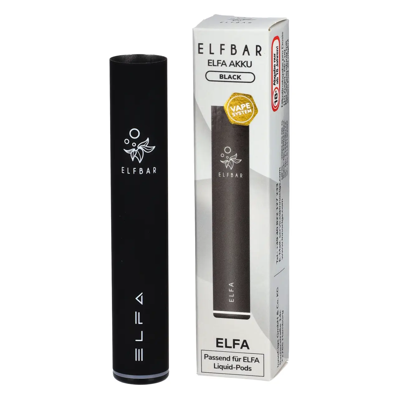 Elfbar ELFA Akku Farbe Black - passend für ELFA Pods