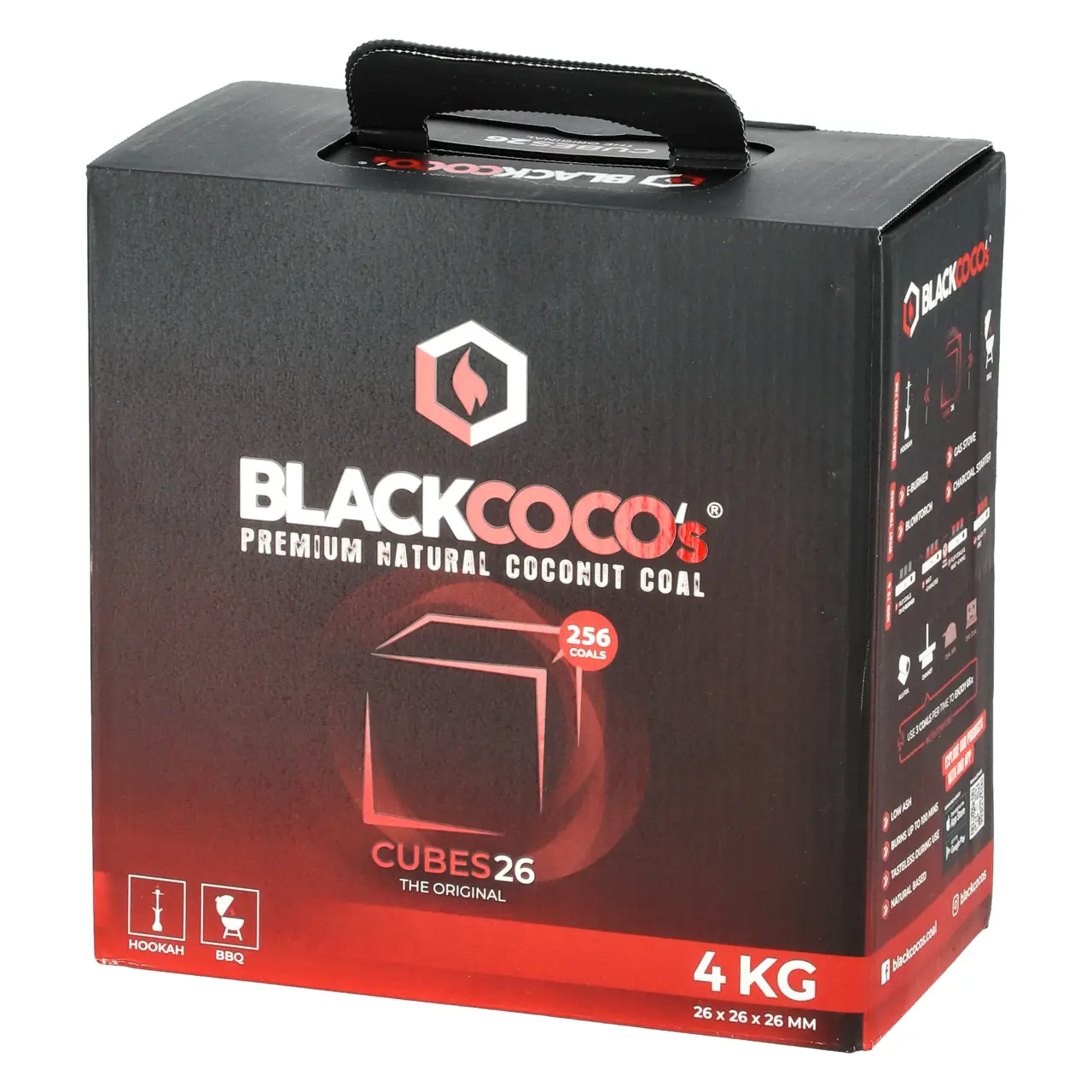 Blackcoco Shisha Kohle Cubes26 - 26mm - 4 kg