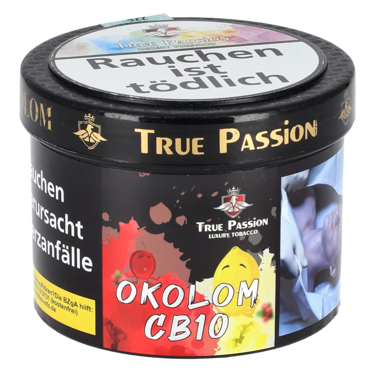 True Passion Tabak Okolom CB 10 - Zitrone Holunder Cranberry - Shisha Tabak 200g True Passion Okolom CB10 Shisha Tabak 200g Dose