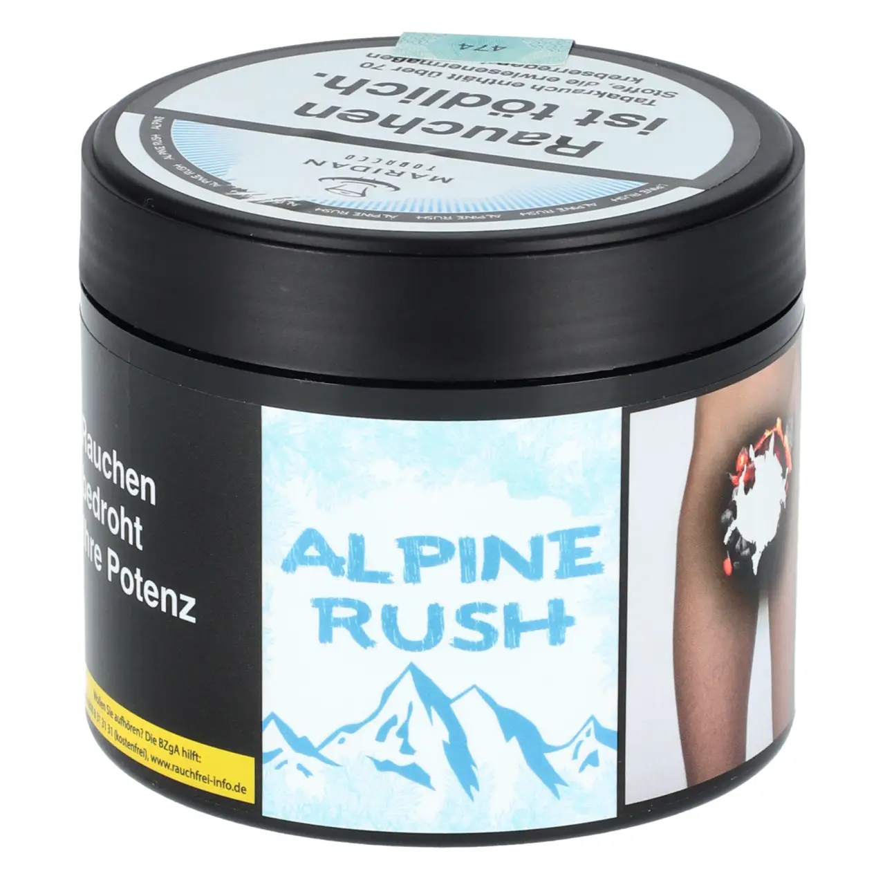 Maridan Gurke Honigmelone Ice (Alpine Rush) Shisha Tabak, 200g Alpine Rush Shisha Tabak von Maridan Tobacco in der 200g Dose
