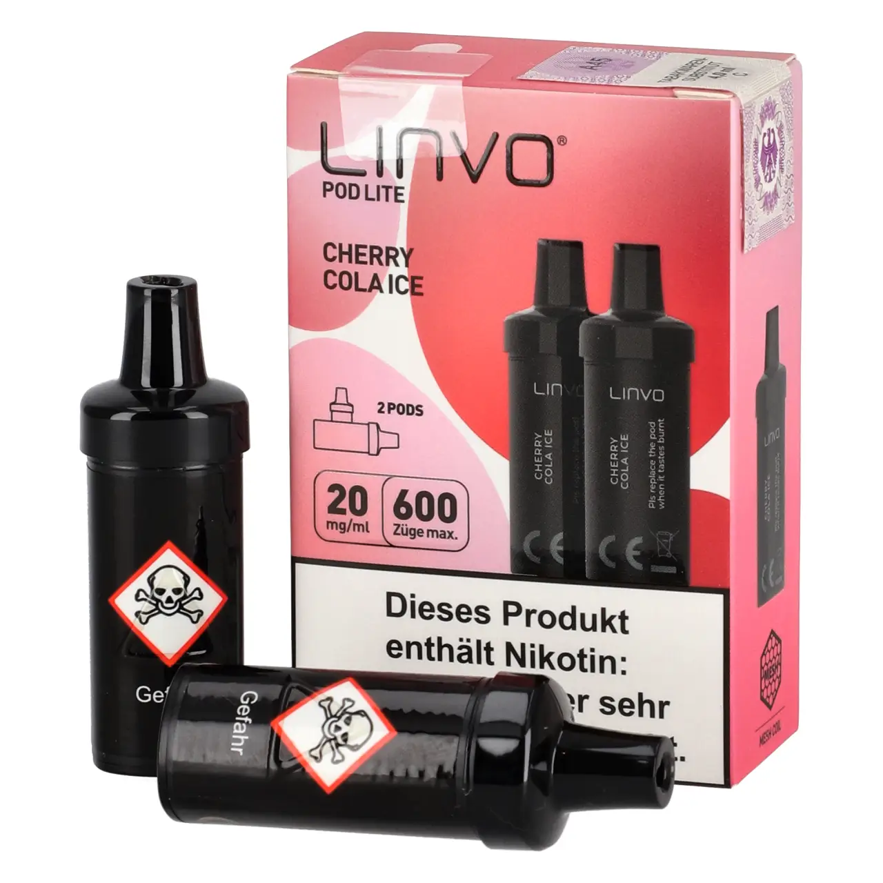 Cherry Cola Ice - Linvo Pod Lite Prefilled Pod - 2er Packung