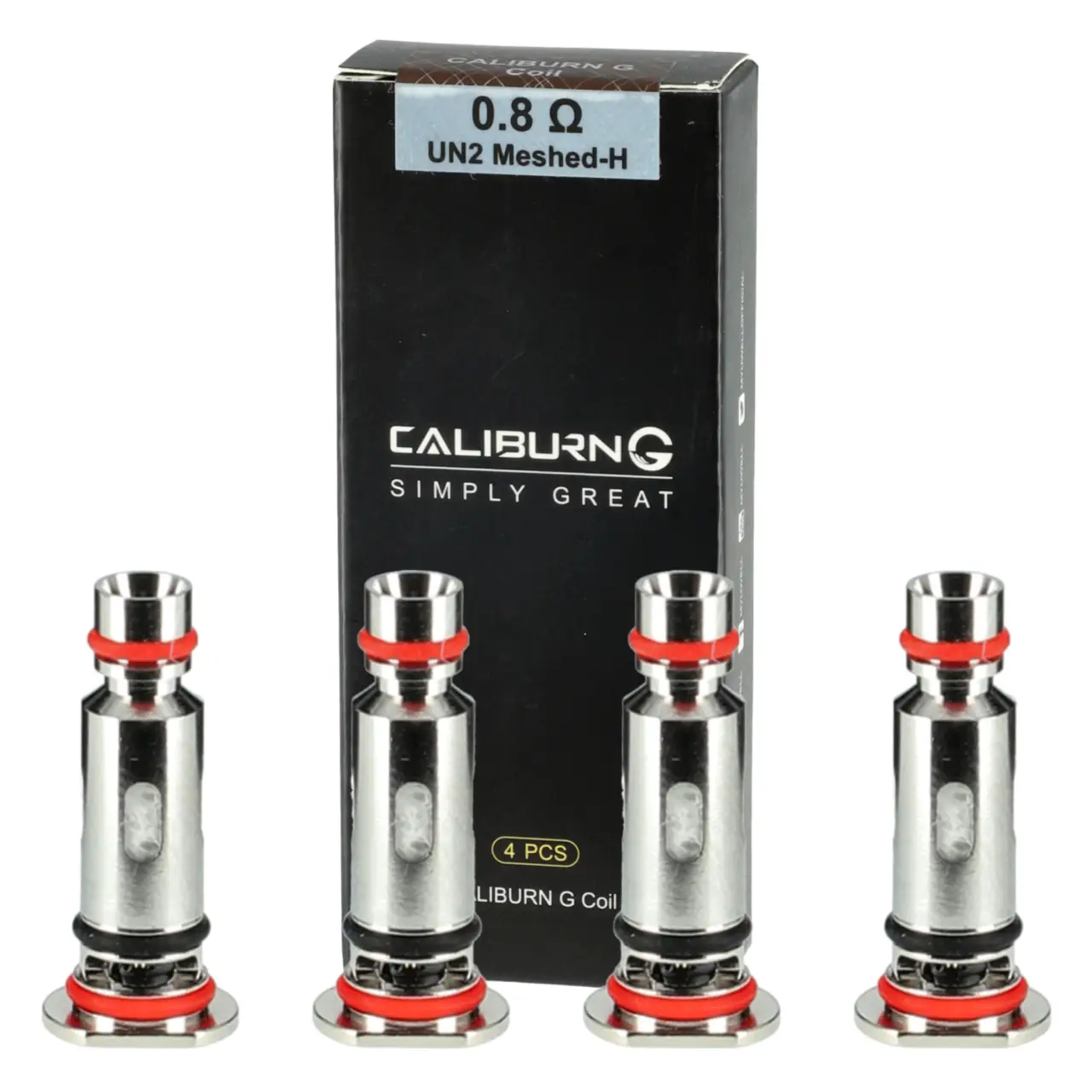 Uwell Caliburn G2 Verdampferkopf, 4-er Packung Caliburn G2 Ersatz Coil 0,8 Ohm - 4er Packung