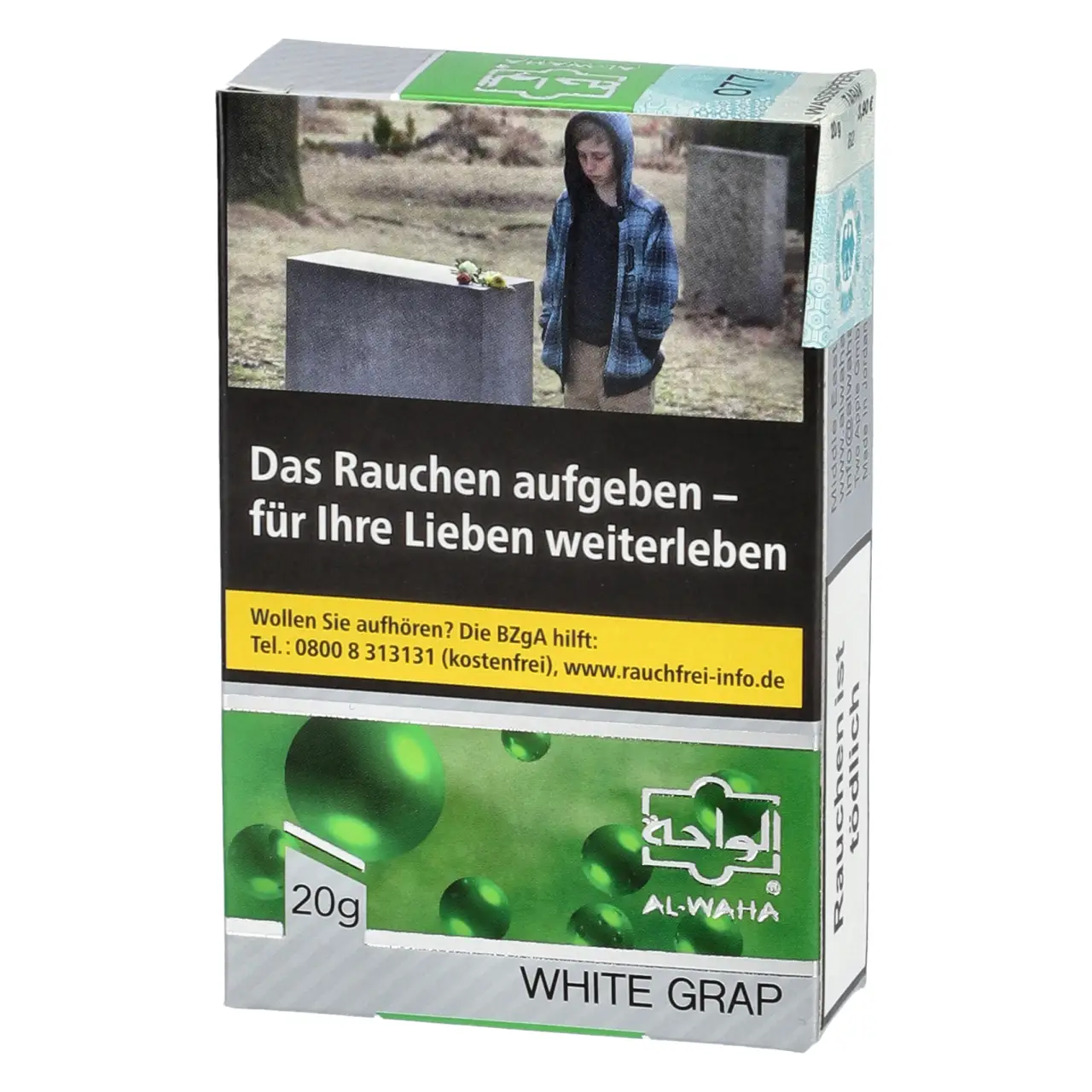 Al Waha Shisha Tabak White Grape - helle Traube