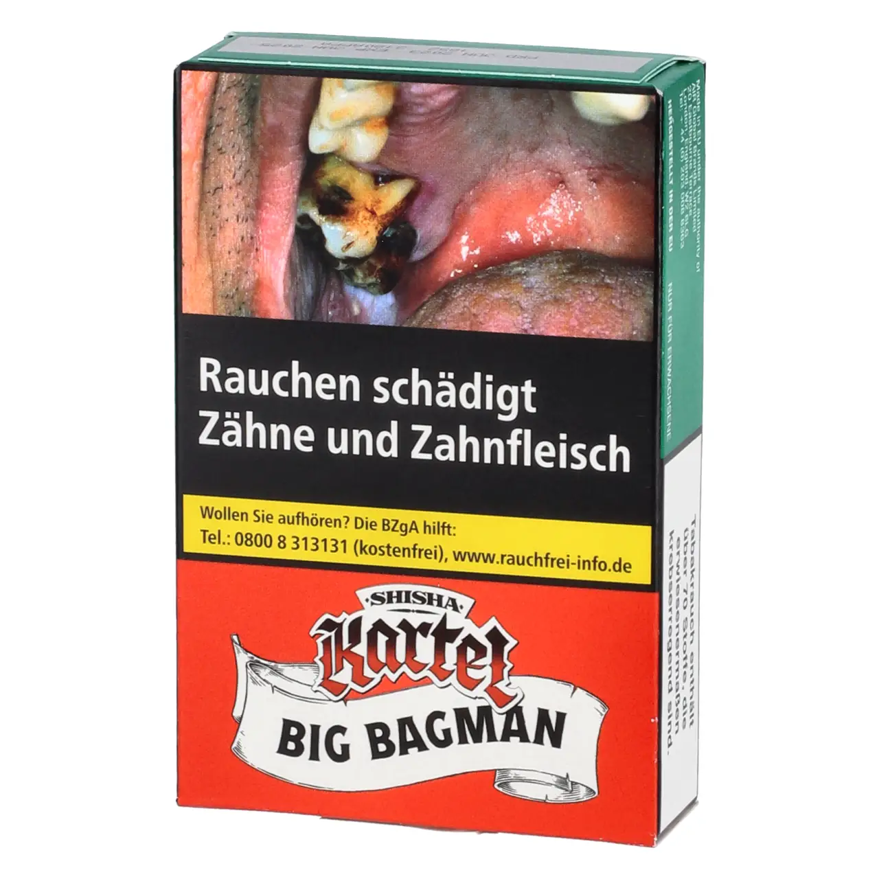 Shisha Kartel Wasserpfeifen Tbak Big Bagman - Brombeere Johannisbeere Traube Ice - 25g