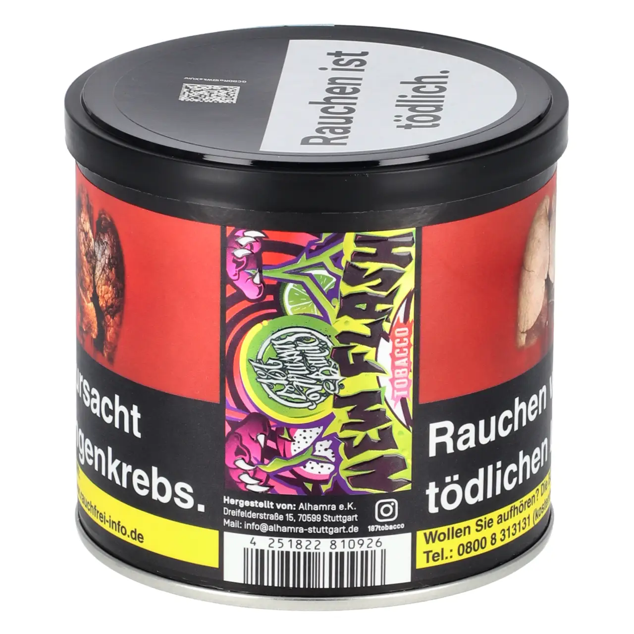 187 Tabak New Flash - Cola Limette Drachenfrucht - Shisha Tabak 200g 187 Tabak New Flash 200g Dose