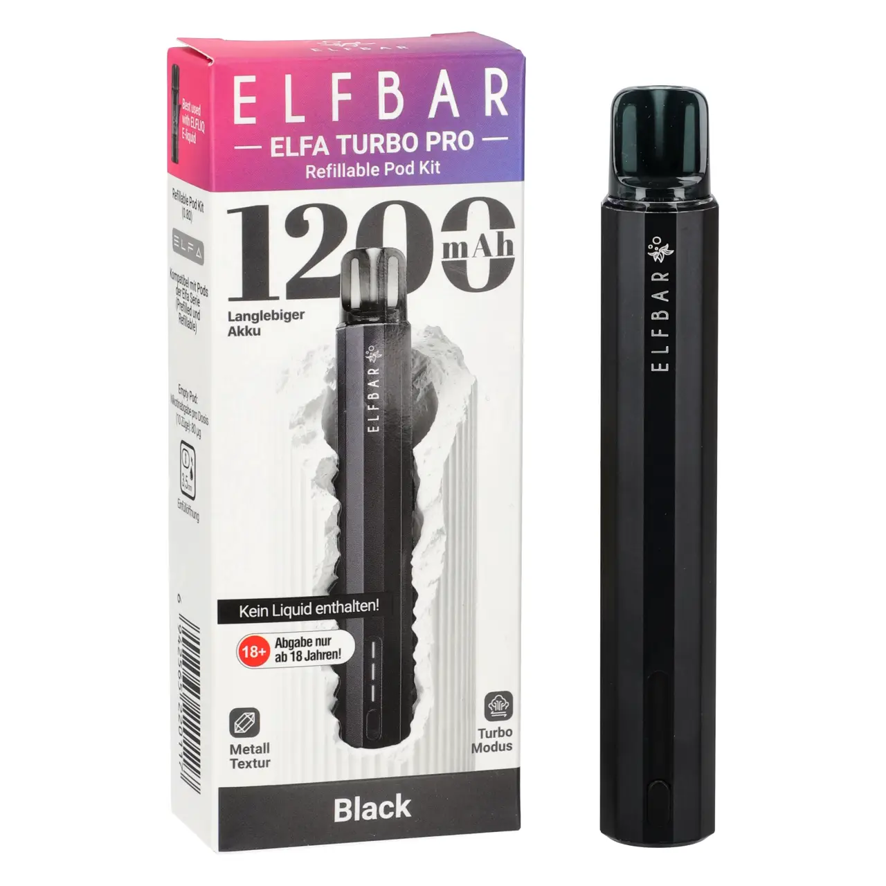 Elfbar ELFA Turbo Pro - Black Elfbar ELFA Turbo Pro - Black