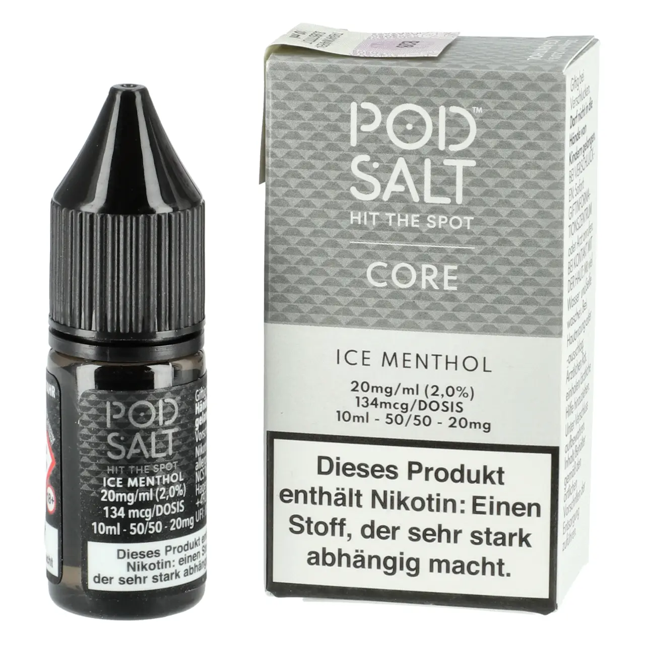 Pod Salt Core Minze Menthol (Ice Menthol) Nikotinsalz Liquid, 10ml Ice Menthol - Pod Salt Core Nikotinsalz Liquid Flasche 10ml