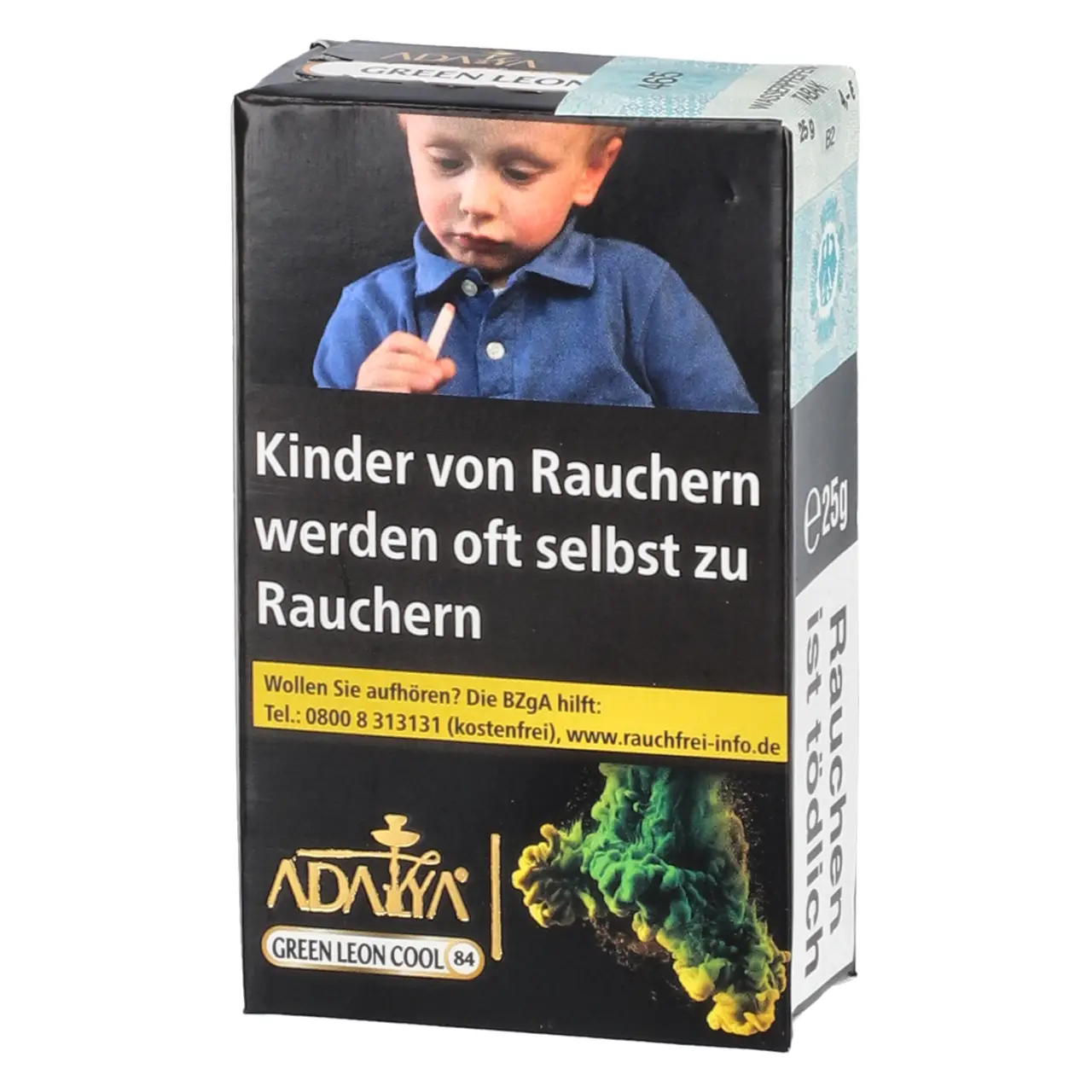 Adalya Shisha Tabak Green Leon Cool - kühle grüne Zitrone - 25g