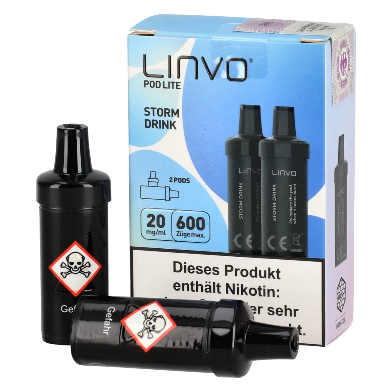 Storm Drink - Linvo Pod Lite Prefilled Pod - 2er Packung