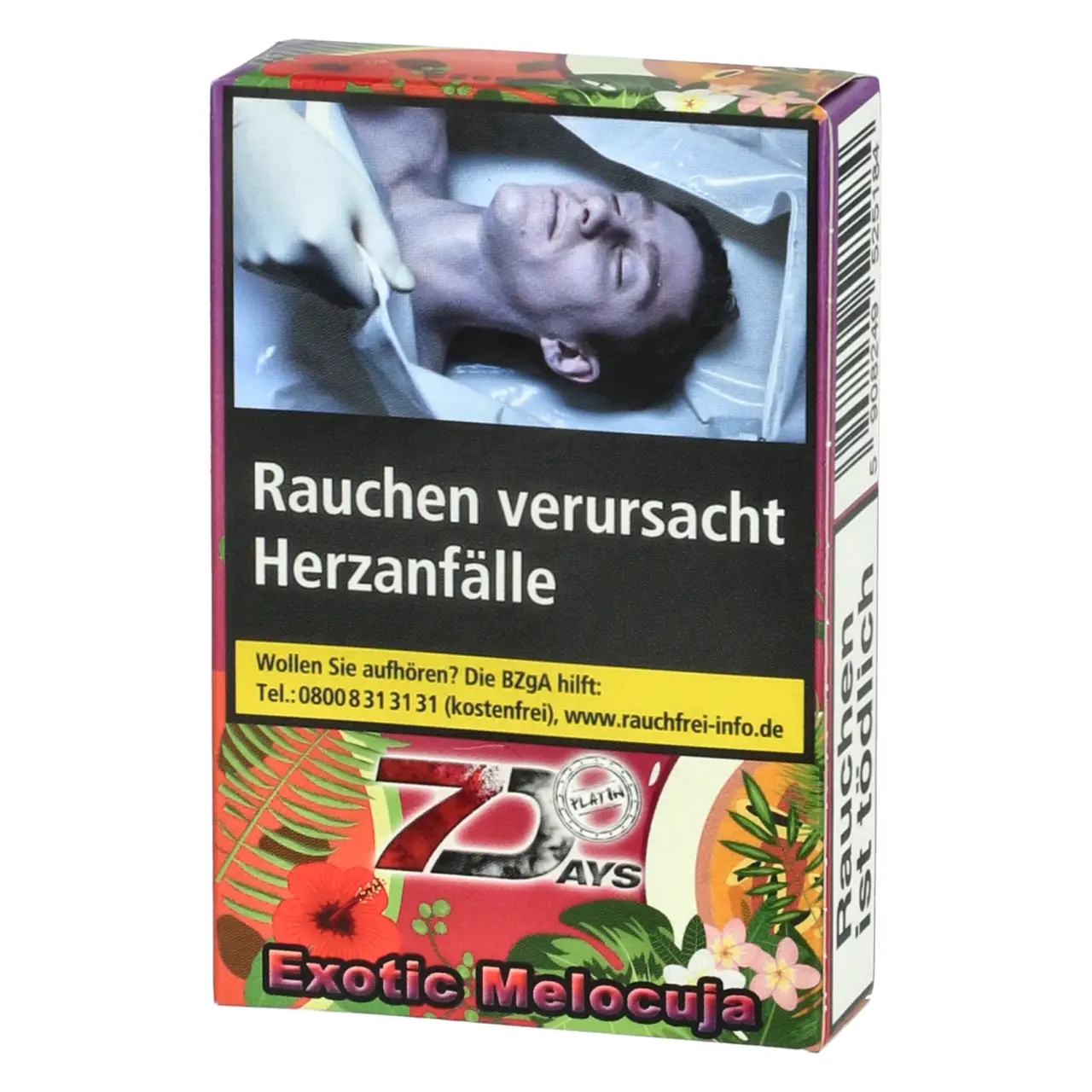 7 Days Platin Wassermelone Maracuja (Exotic Melocuja) Shisha Tabak, 25g 7 Days Platin Shisha Tabak Exotic Melocuja 25g
