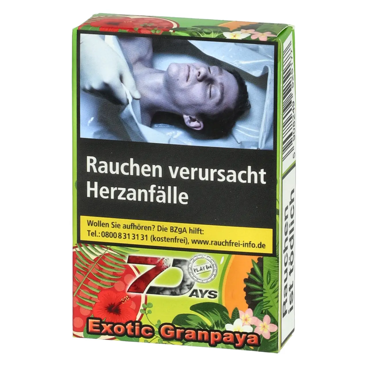 7 Days Platin Grapefruit Papaya (Exotic Granpaya) Shisha Tabak, 25g 7 Days Platin Shisha Tabak Exotic Granpaya 25g