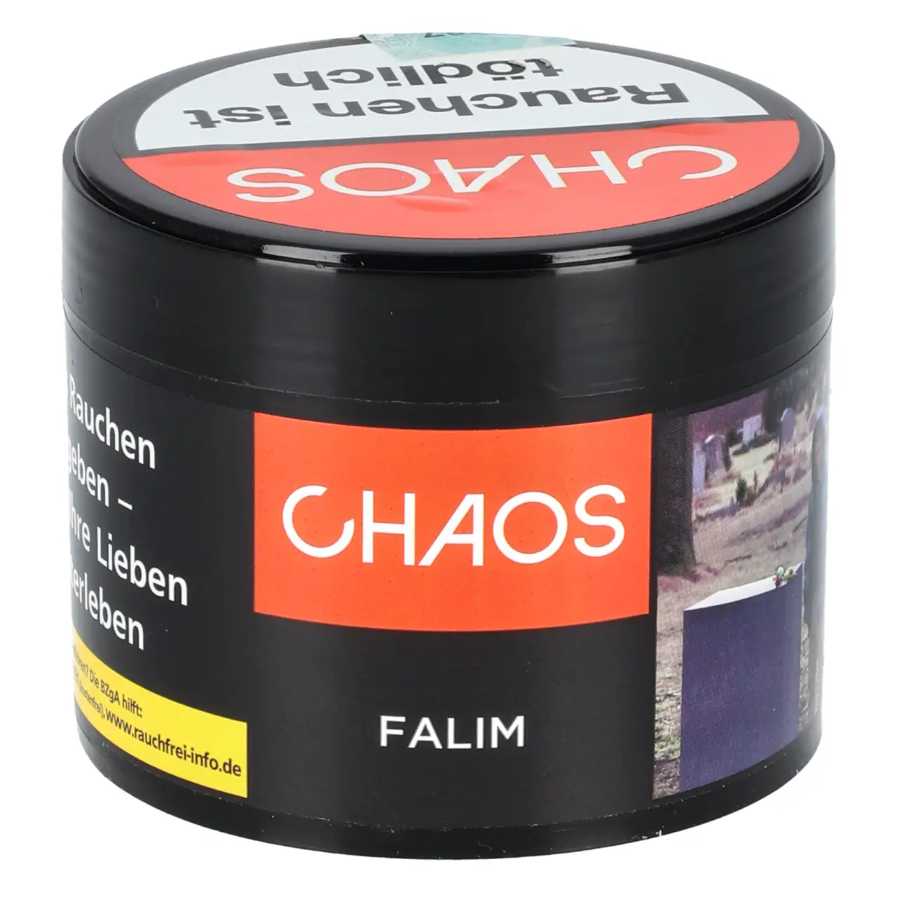 Chaos türkischer Kaugummi (Falim) Shisha Tabak, 200g Chaos Shisha Tabak Falim 200g Dose rauchfertig