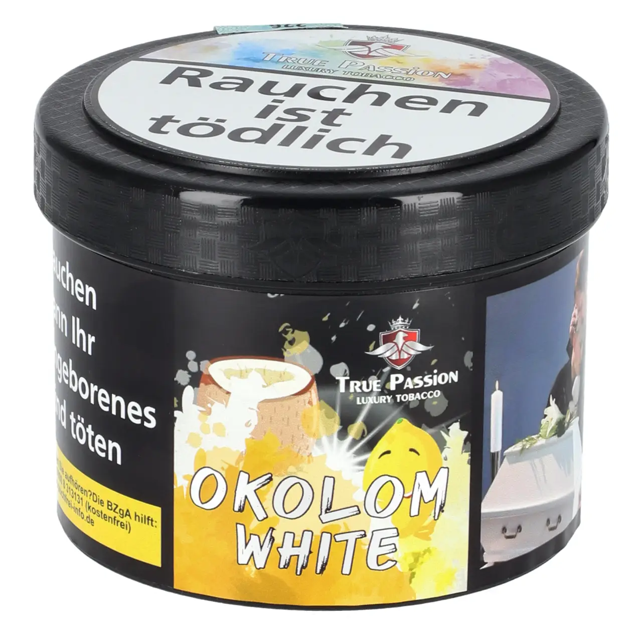 True Passion Okolom White Shisha Tabak 200g Dose