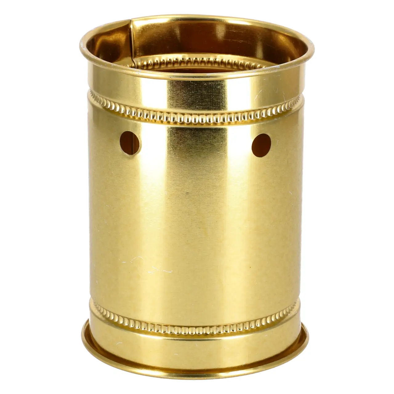 Windschutz Gold, aus Metall, 13 cm Windschutz Gold 13cm