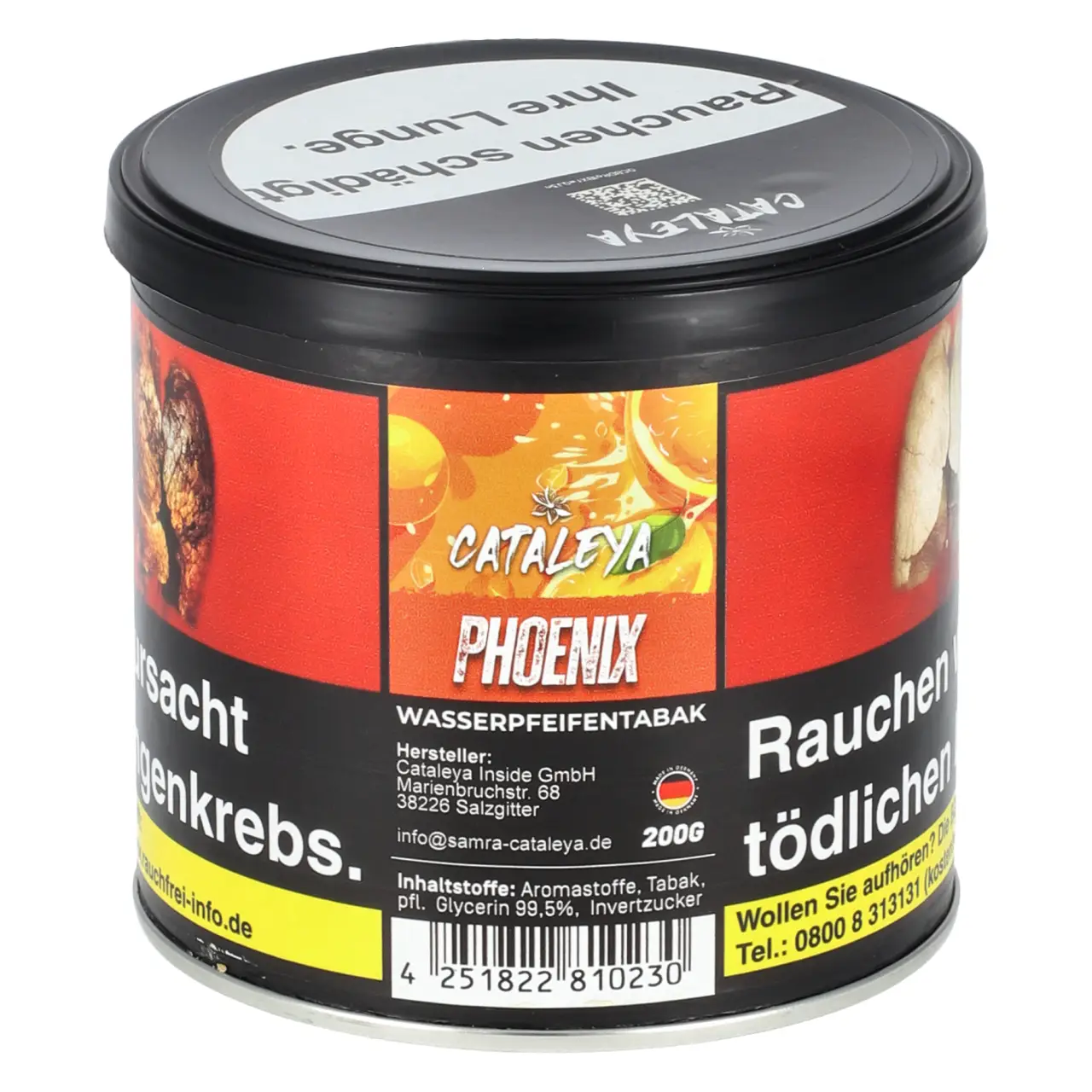 Cataleya Orange (Phoenix #06) Shisha Tabak by Samra, 200g Cataleya by Samra Phoenix Shisha Tabak 200g Dose