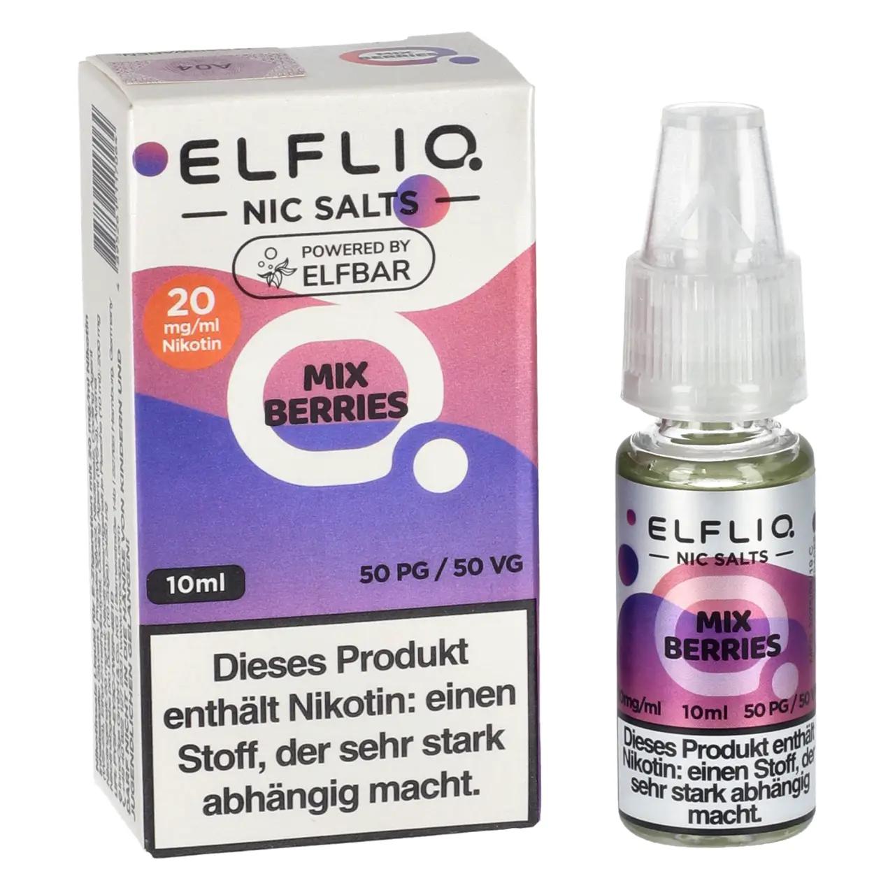 Elfliq Beerenmix (Mix Berries) Nikotinsalz Liquid, 10ml Elfliq Mix Berries Liquid by Elfbar