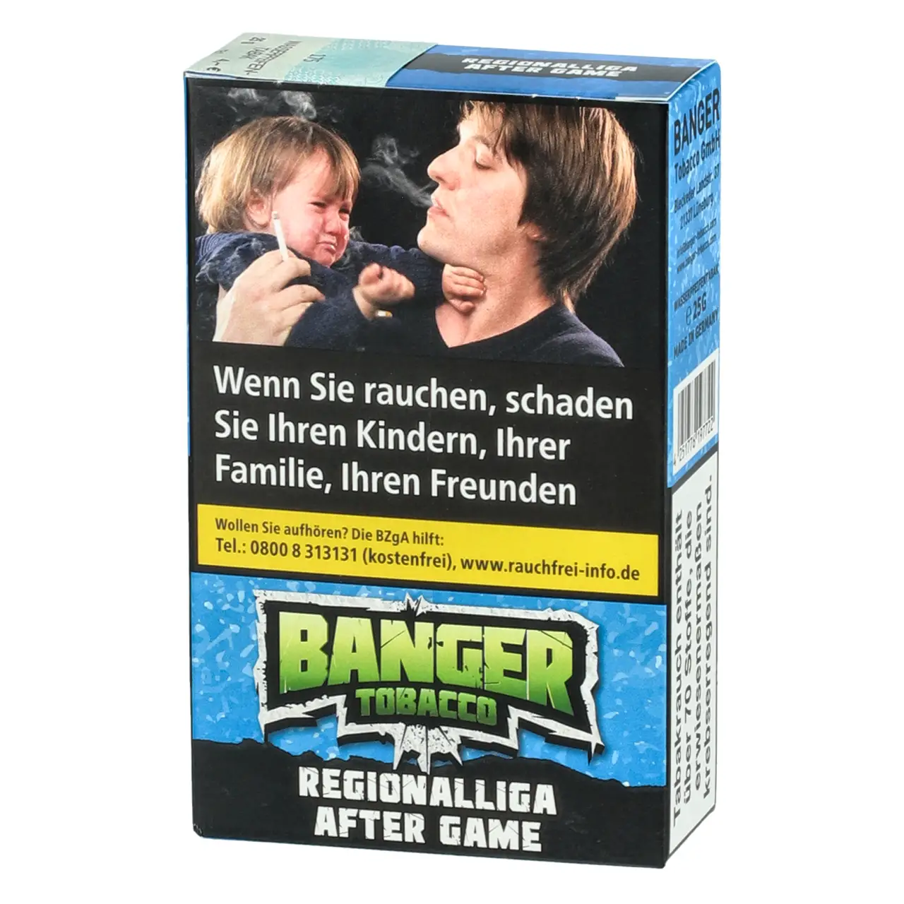 Banger Tobacco Blaubeere Kiwi (Regionalliga After Game) Shisha Tabak, 25g Banger Shisha Tabak Regionalliga After Game - Blaubeere Kiwi - 25g