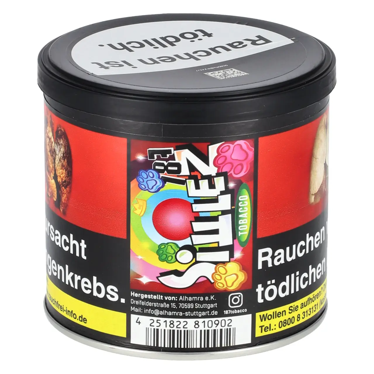 187 Tabak Siwlez - Erdbeere Johannisbeere Limette Orange Zitrone - Shisha Tabak 200g 187 Tabak Siwlez 200g Dose