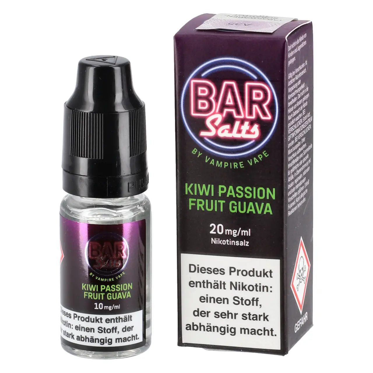 Kiwi Passion Fruit Guava - Bar Salts Nikotinsalz Liquid by Vampire Vape - 10ml