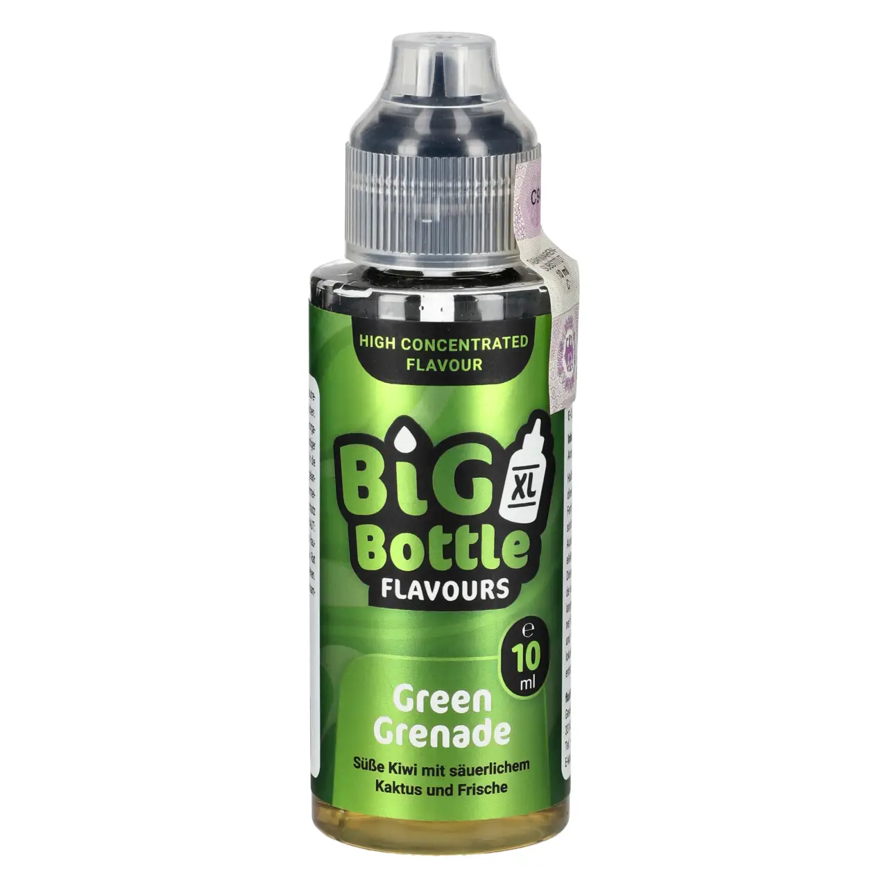 Big Bottle Aroma Longfill - Green Grenade - Süße Kiwi mit Kaktus und Frische - 10ml Big Bottle Green Grenade Aroma Longfill