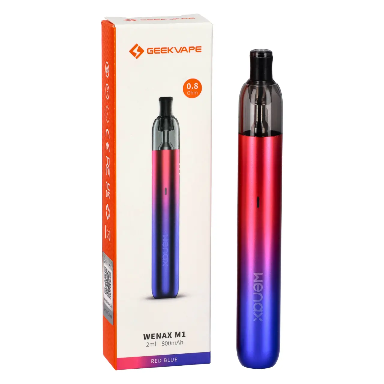 GeekVape Wenax M1 E-Zigaretten-Set in Red Blue mit Verpackung