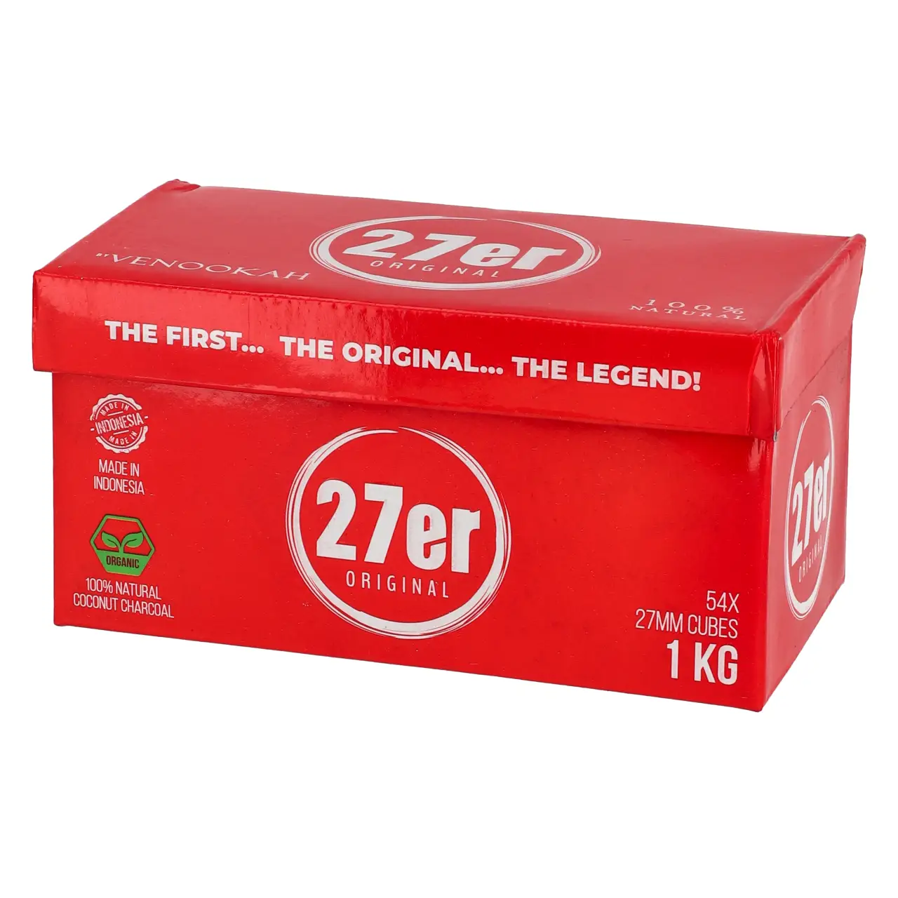 27er Original Cubes27 Naturkohle, 1 kg 27er Original Cubes 1kg Shisha Kohle