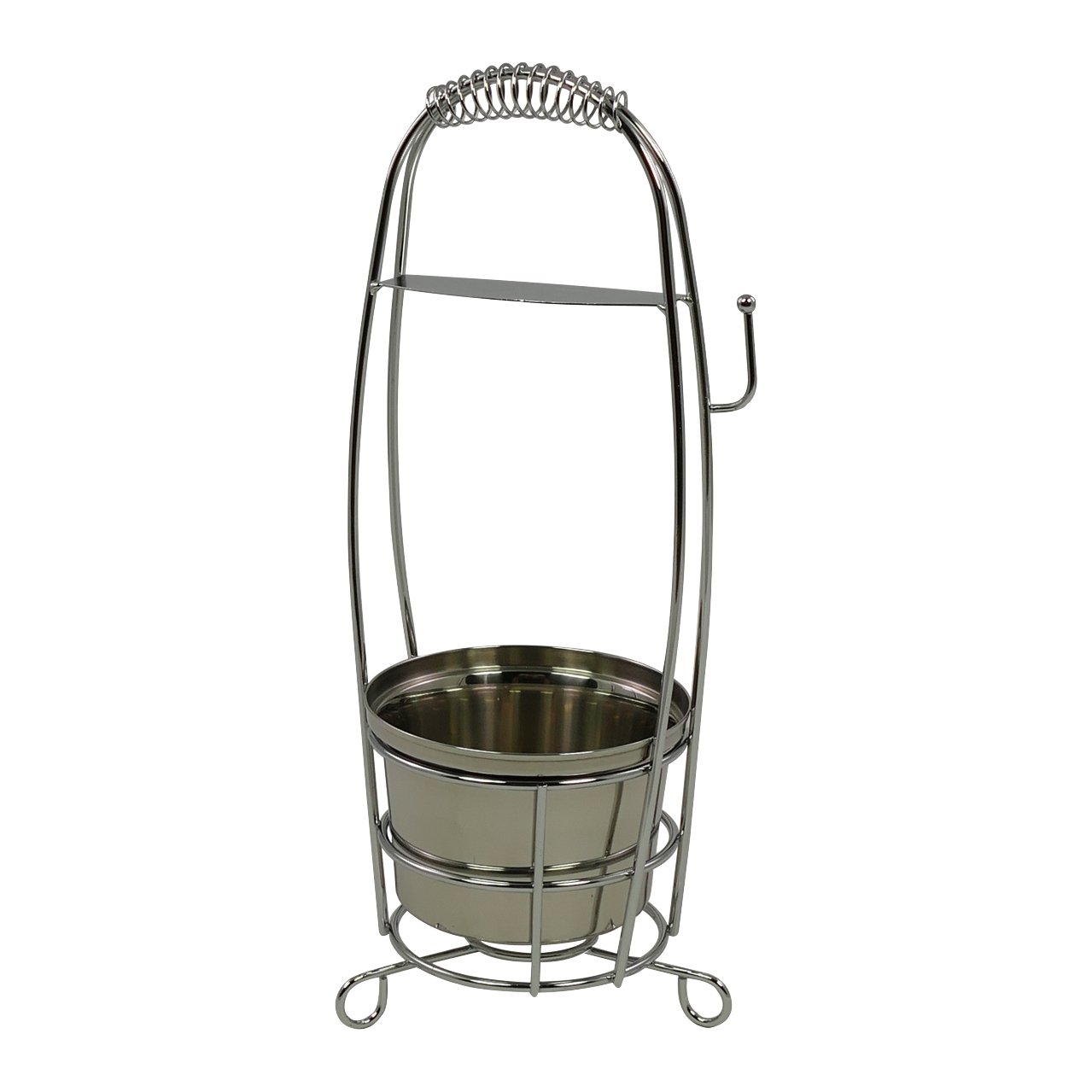 Kohlekorb-Mya-silber-gross Aladin Kohlebehälter, klein