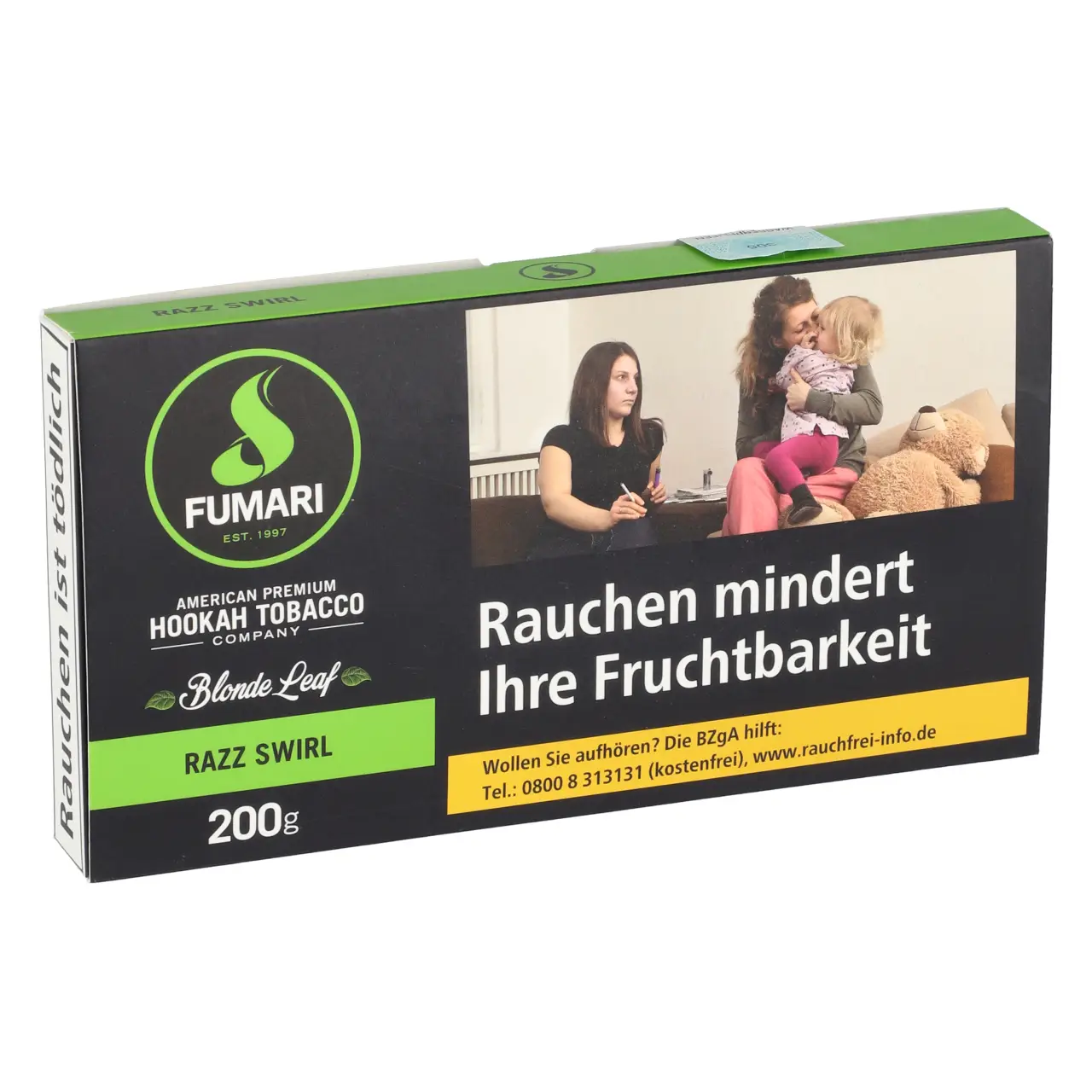 Fumari Tabak Razz Swirl - Himbeertörtchen - Shisha Tabak 200g Fumari Razz Swirl Tabak 200g