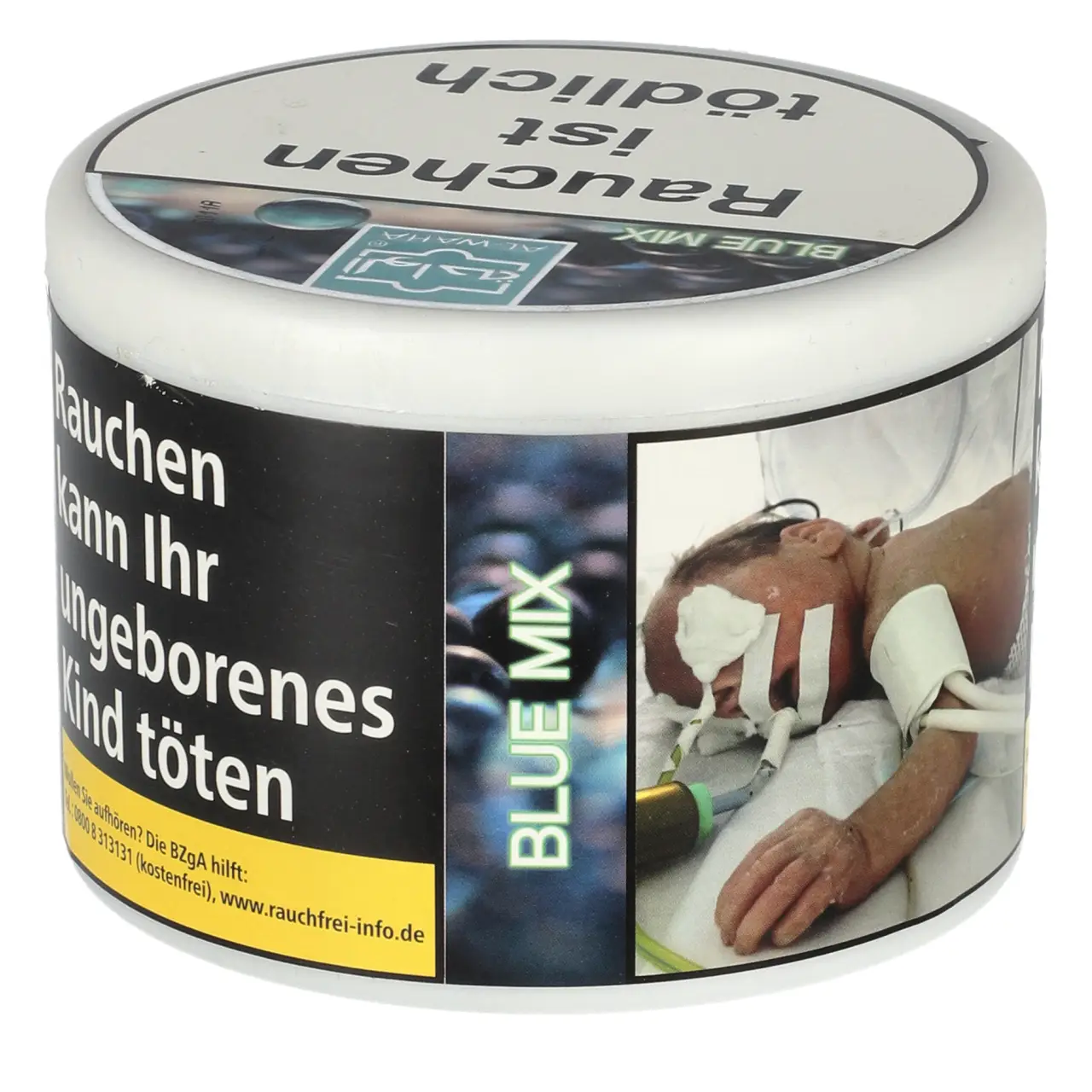 Al Waha Blue Mix - Blaubeeren-Mix - Shisha Tabak, 200g Al Waha Blue Mix Shisha Tabak 200g Dose