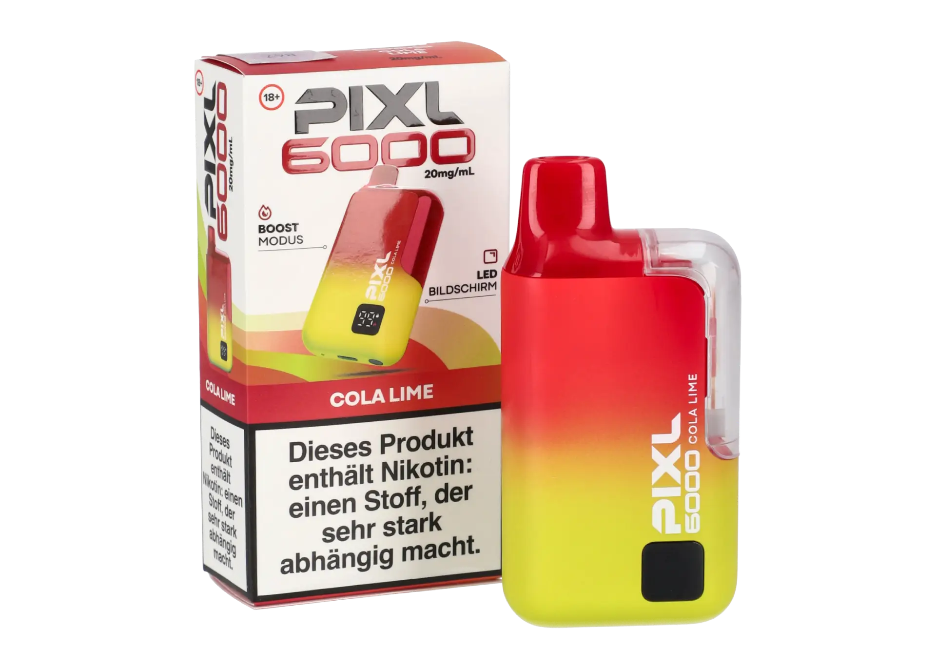 Pixl 6000 Vape Cola Lime mit Verpackung