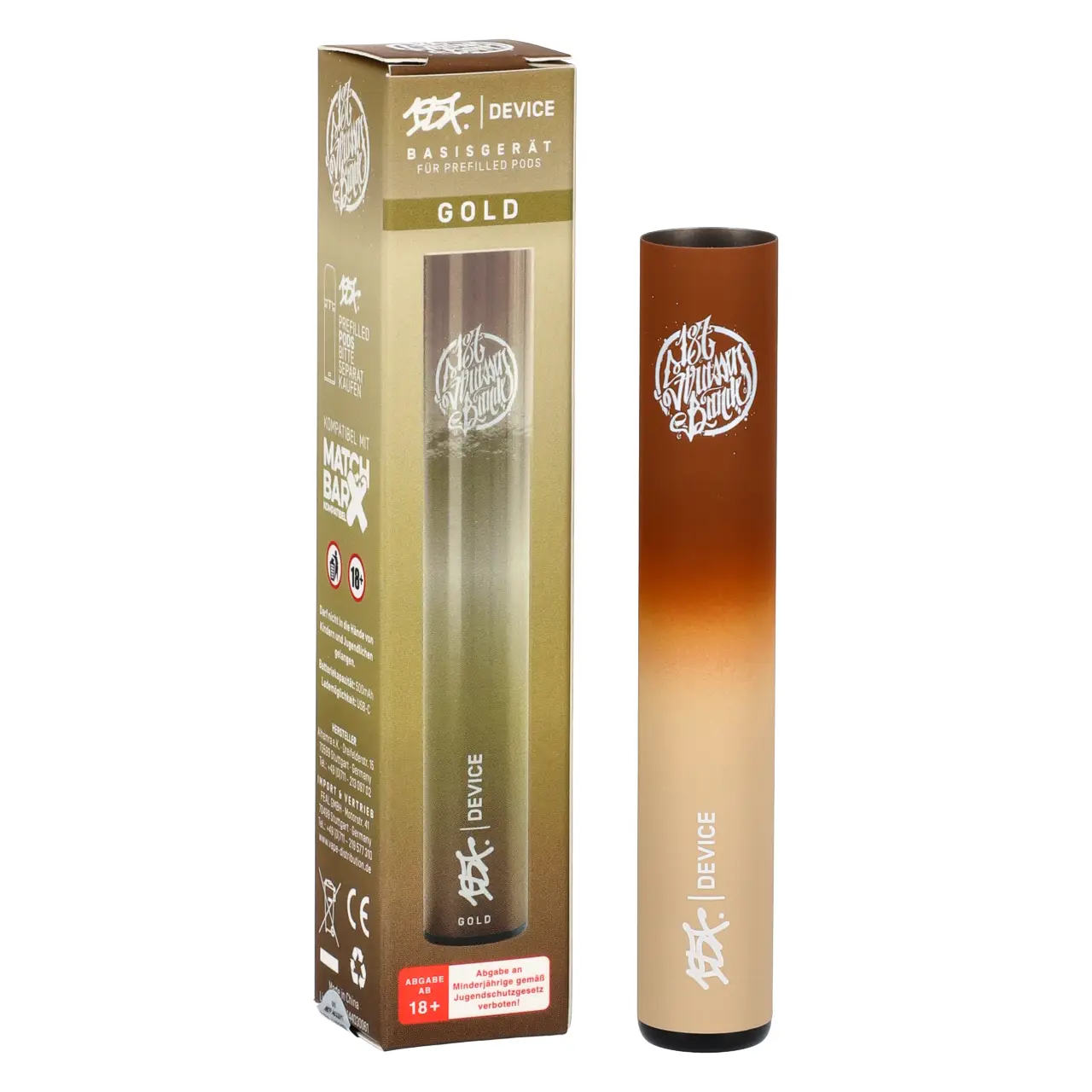 187 Strassenbande Basisgerät für Prefilled Pods in der Farbe Gold - mit Verpackung