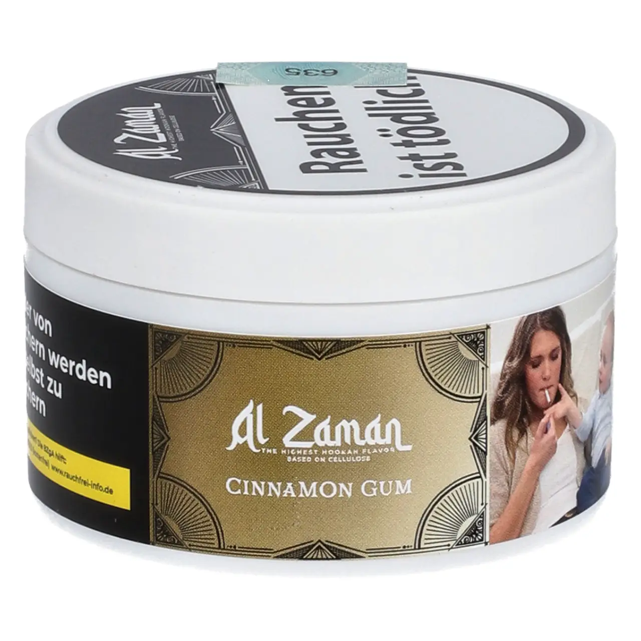 Al Zaman nikotinfreier Shisha Tabak Cinnamon Gum - Kaugummi Zimt - 25g
