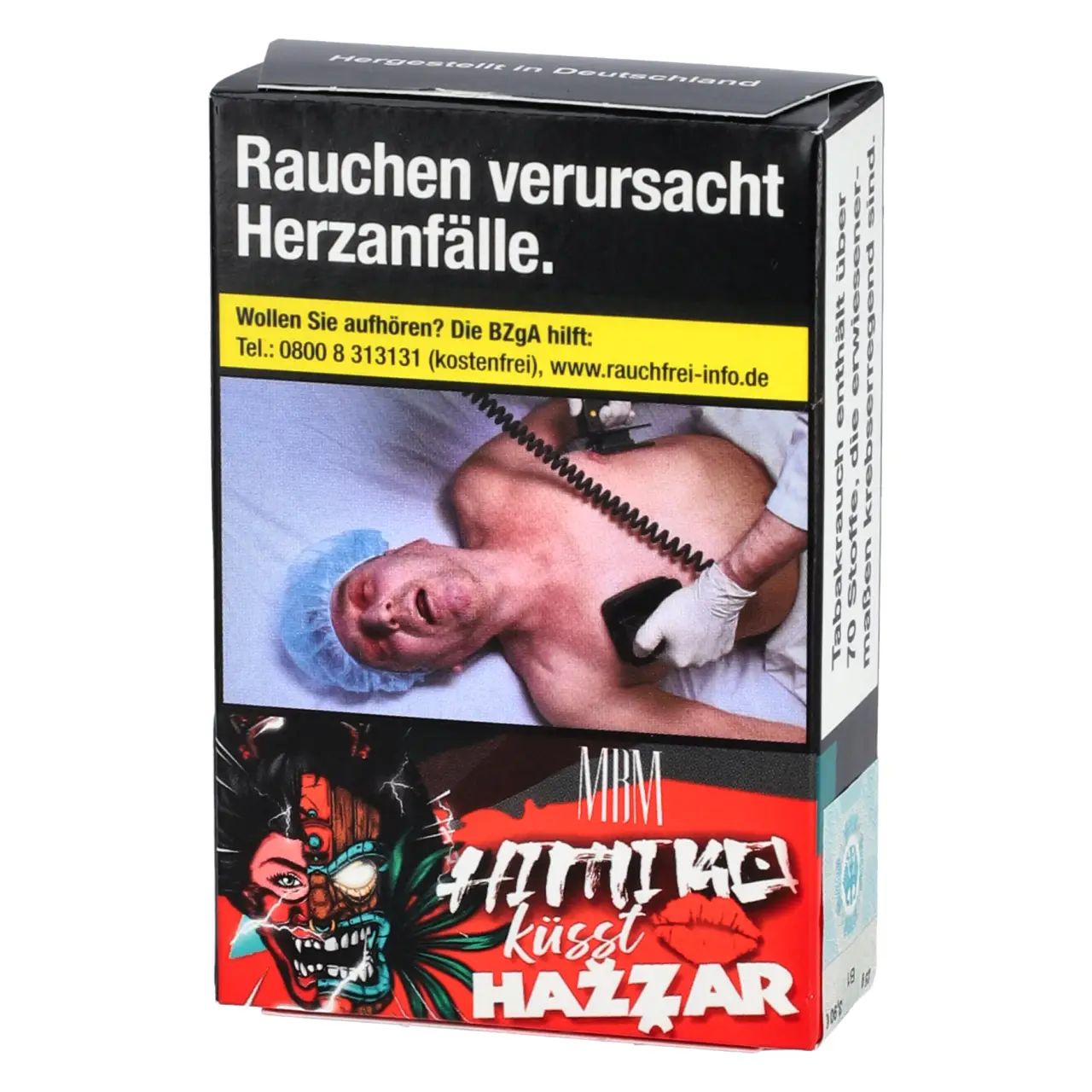 MBM Tobacco Shisha Tabak Himiko küsst Hazzar - Himbeere Limette Kiwi Drachenfrucht - 25g