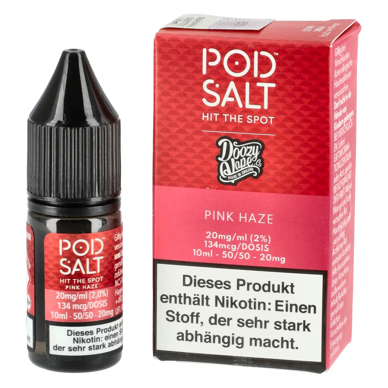 Pod Salt Fusion Zitrone Limette Gewürzmischung (Doozy Vape - Pink Haze) Nikotinsalz Liquid, 10ml Doozy Vape - Pink Haze - Pod Salt Fusion Nikotinsalz Liquid 10ml