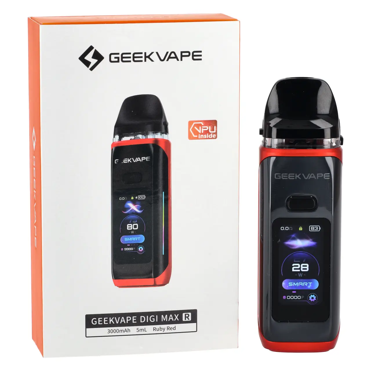 Geekvape Digi Max R - Ruby Red - mit Verpackung