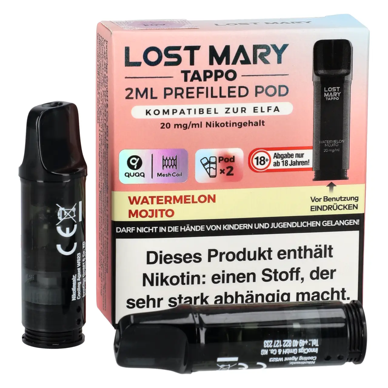 Lost Mary Tappo Prefilled Pod - Watermelon Mojito - 2er Packung