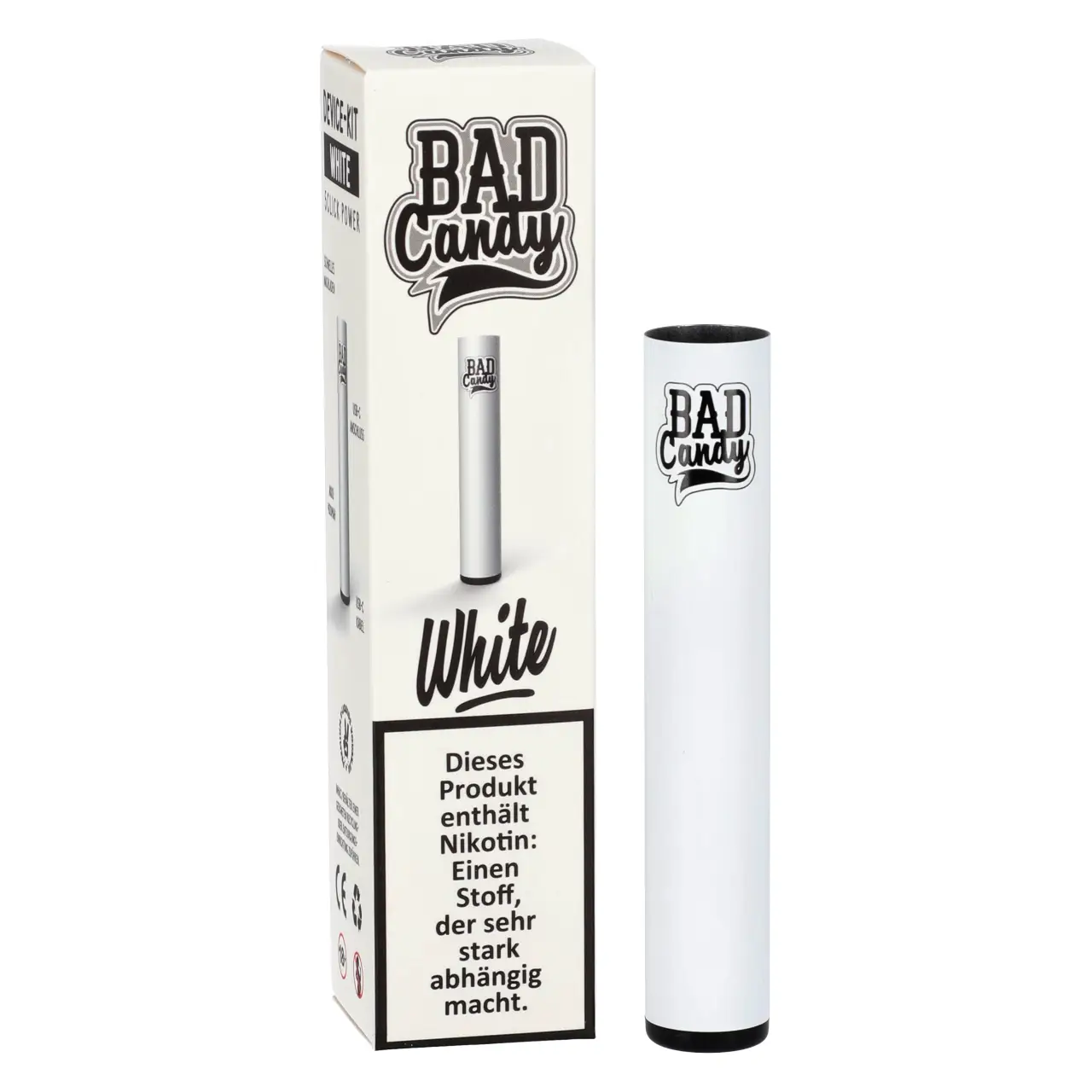 Bad Candy Basisgerät in Weiß für Prefilled Pods - Mehrweg Vape - ELFA kompatibel