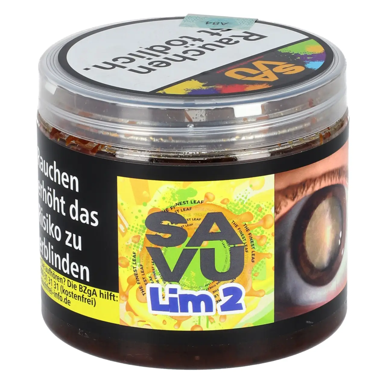 SAVU Tabak Lim 2 - Zitrusfrüchte Bonbon - Shisha Tabak 200g SAVU Lim 2 Shisha Tabak - 200g Dose