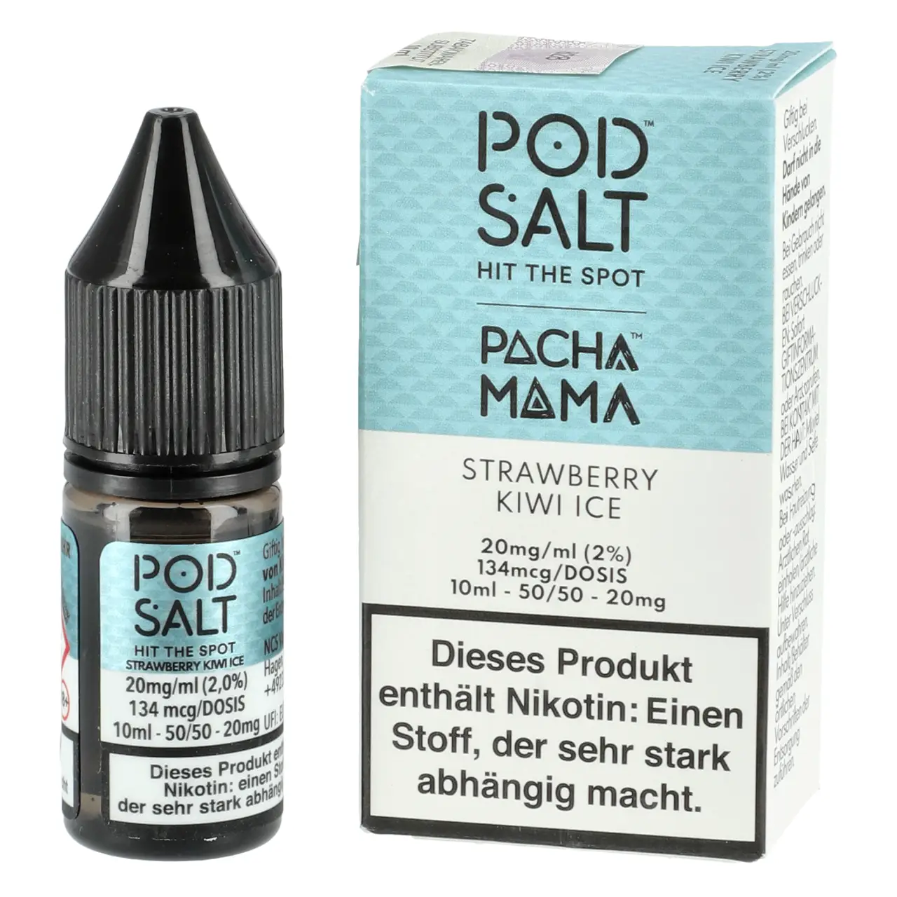 Pacha Mama - Strawberry Kiwi Ice - Pod Salt Fusion Nikotinsalz Liquid 10ml