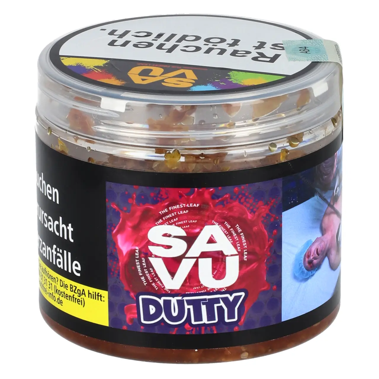 SAVU Tabak Dutty - Maulbeere Beerenmix Ice - Shisha Tabak 200g SAVU Dutty Shisha Tabak - 200g Dose