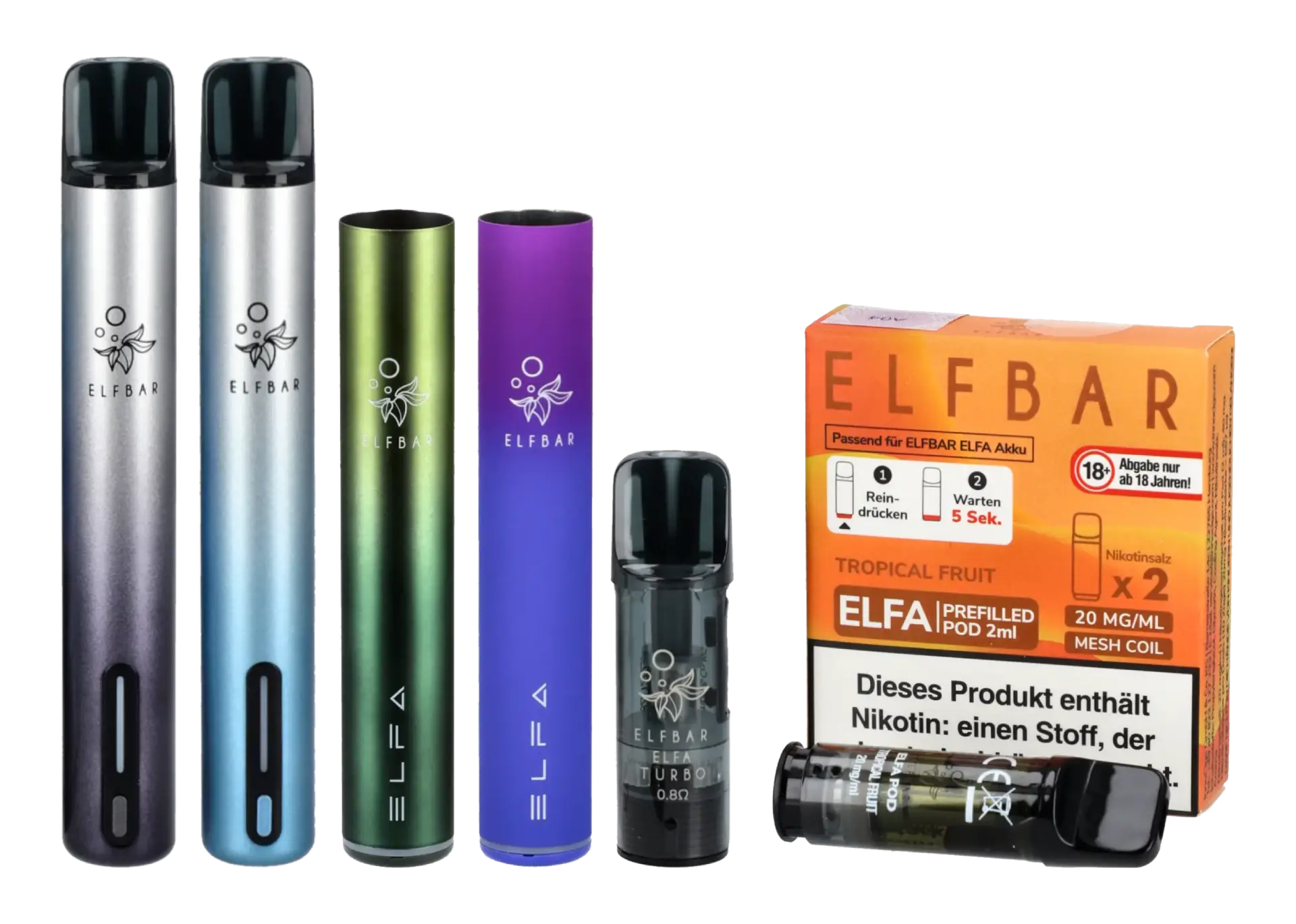 Elfbar Elfa / Elfbar Pods - Übersicht