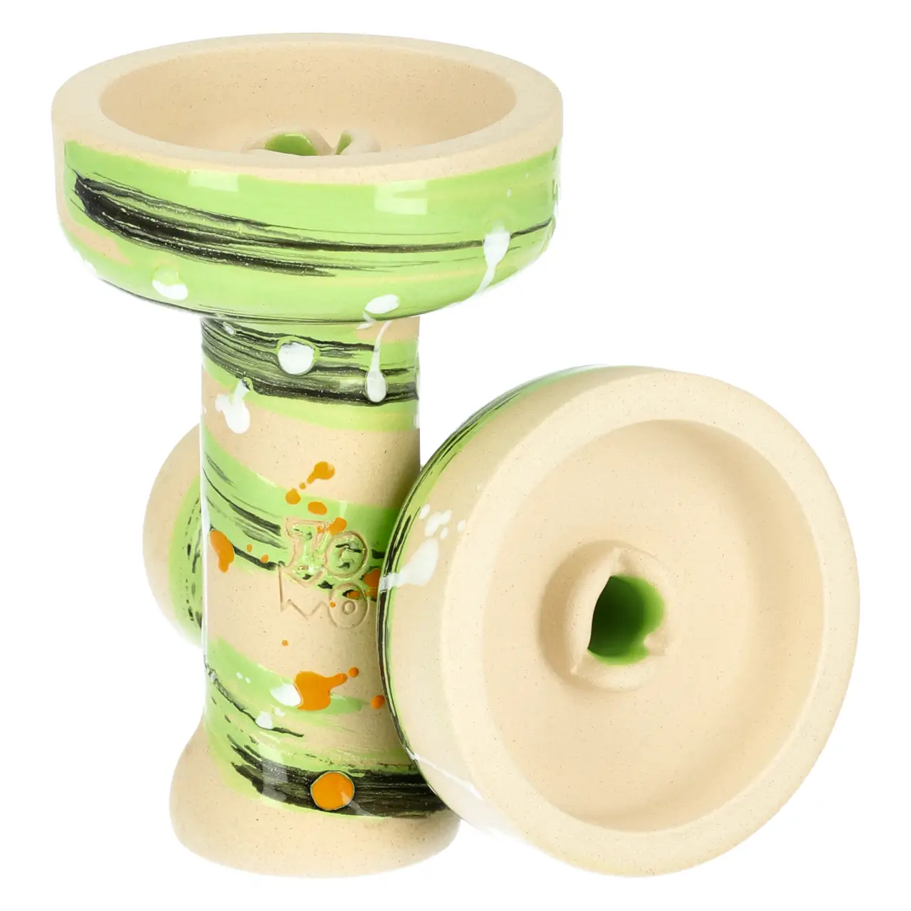 Kong Phunnel Zomo Edition Daisy Lime Tabakkopf Einloch Kong Phunnel Zomo Edition Daisy Lime von Vorne