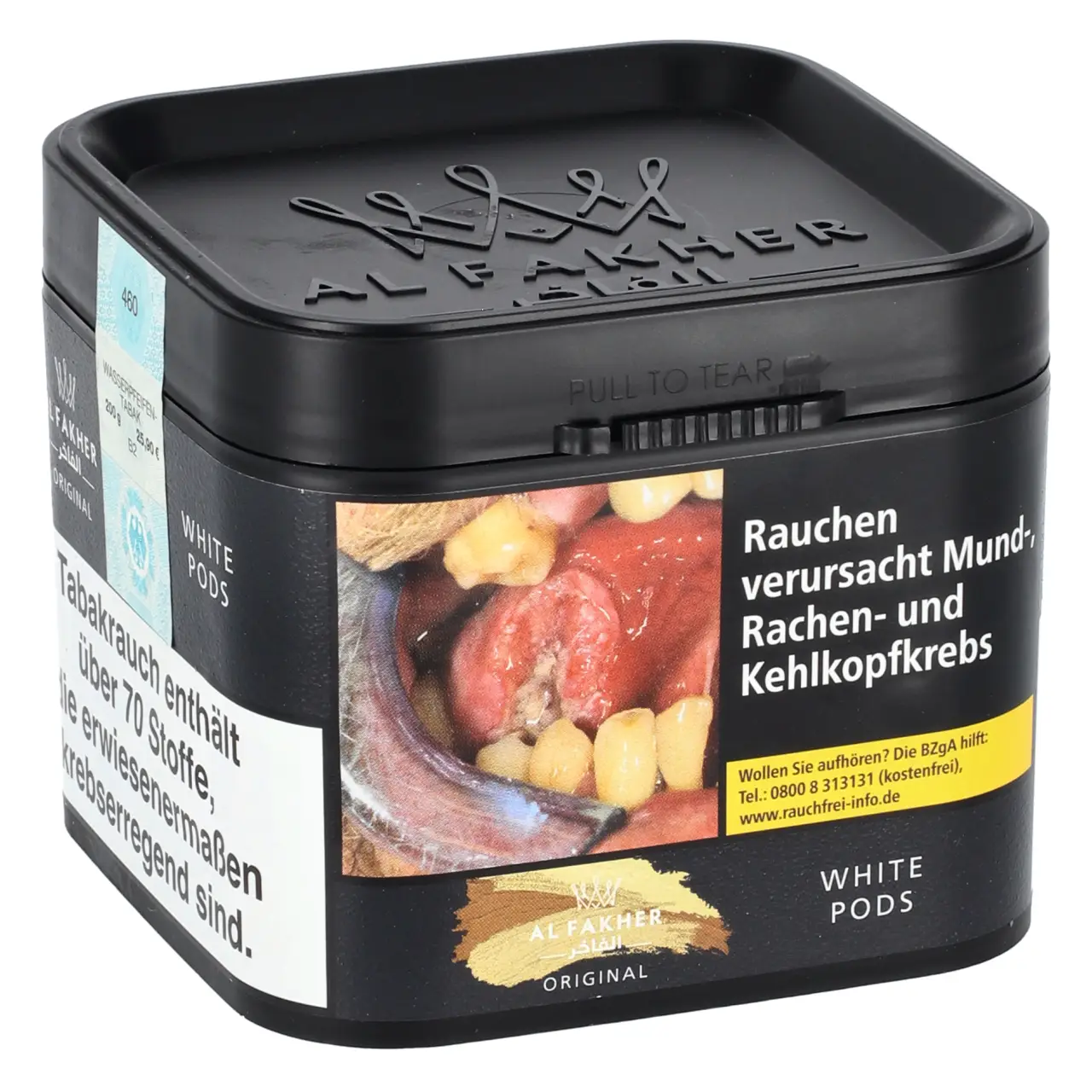 Al Fakher Shisha Tabak White Pods - 200g Dose Al Fakher Shisha Tabak White Pods - 200g Dose