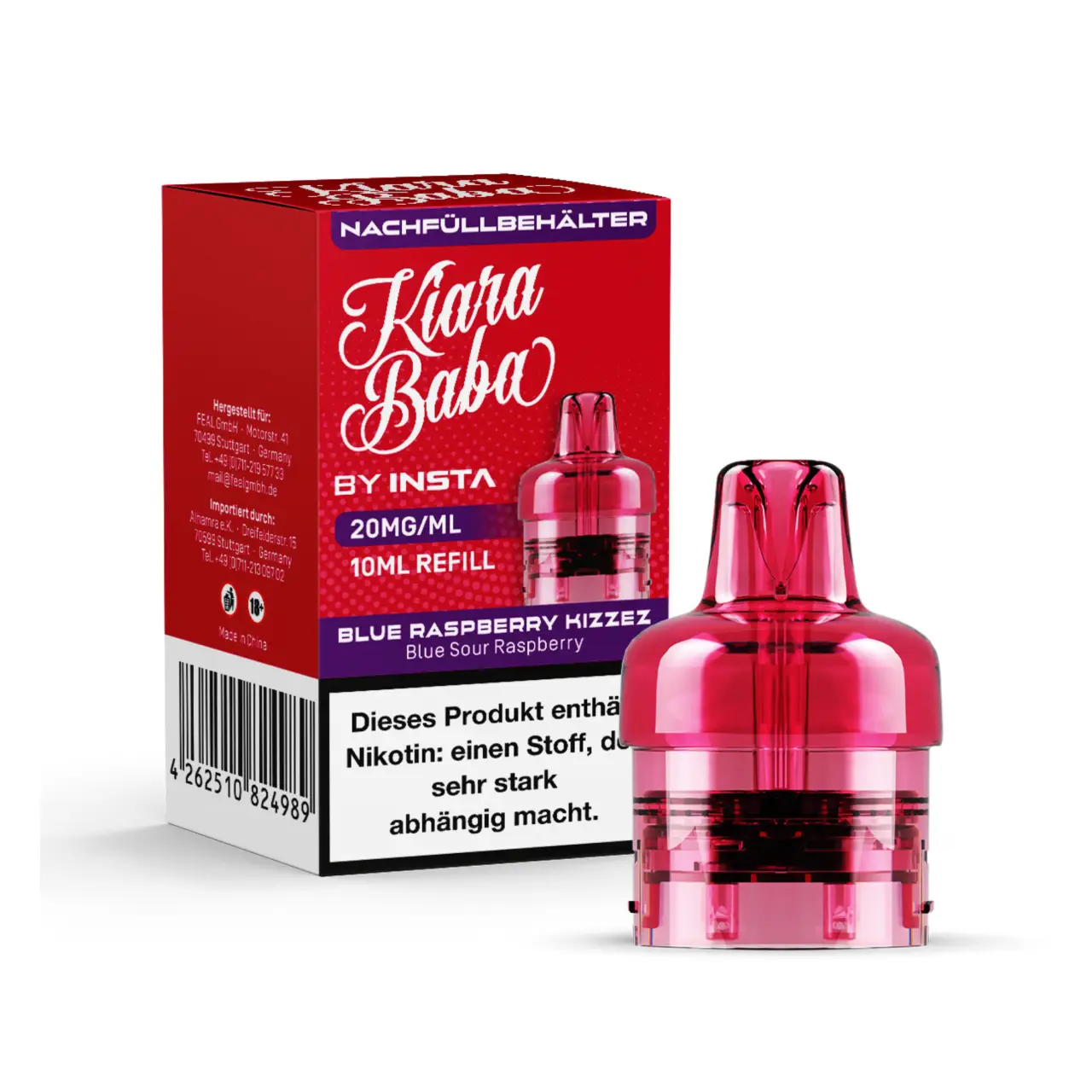 Kiara Baba Nachfüllbehälter Blue Razzberry Kizzez