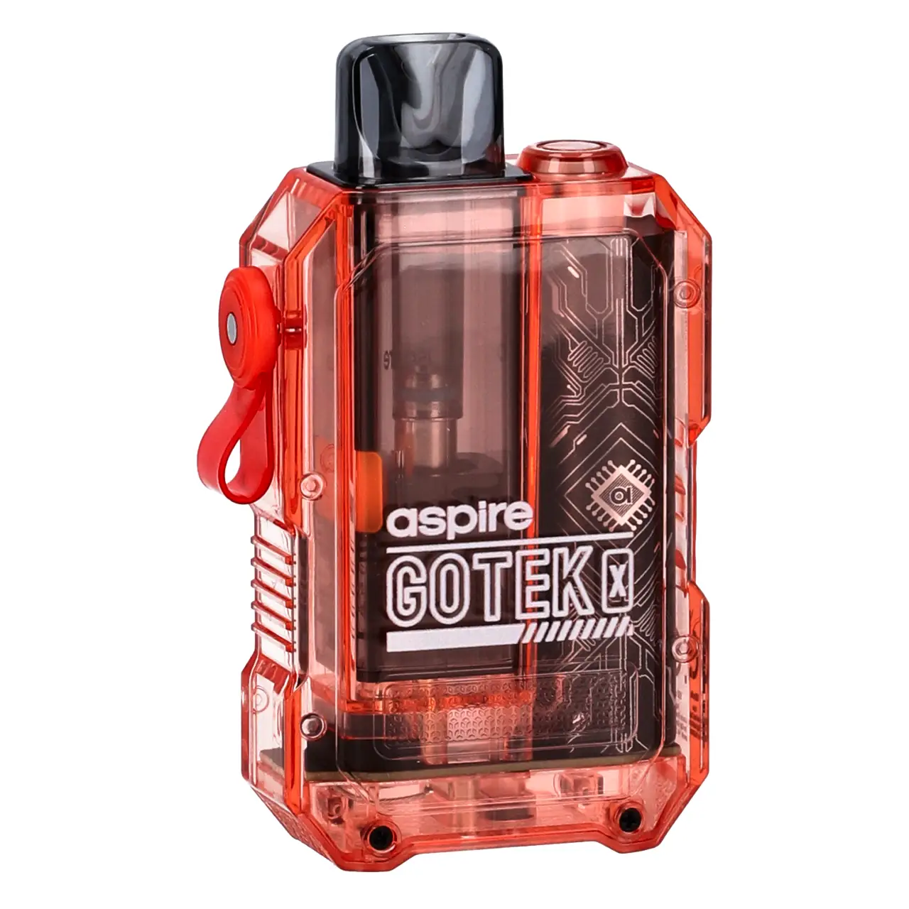 Aspire Gotek X E-Zigarette Transparent Orange - vorne