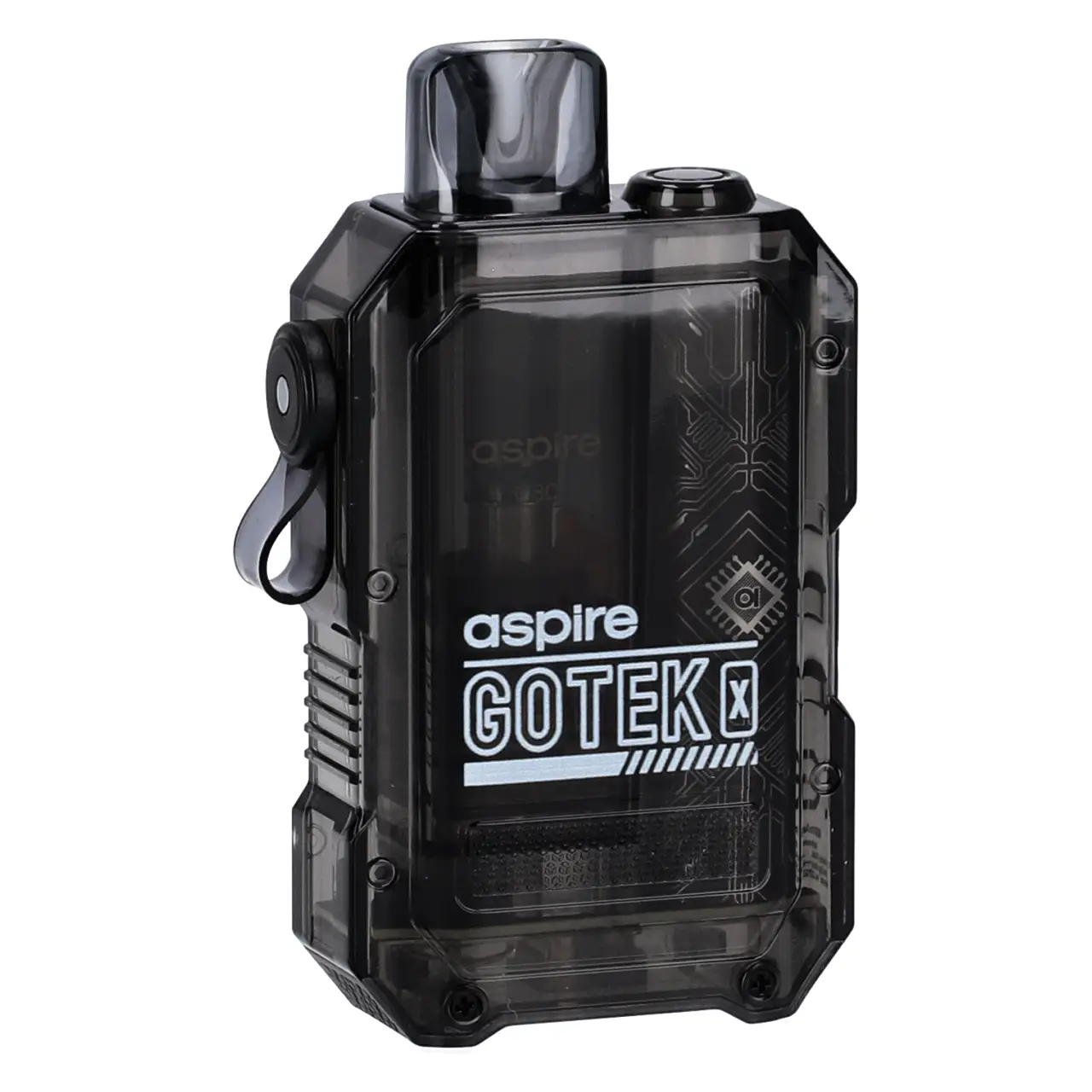 Aspire Gotek X E-Zigarette Transparent Black - vorne