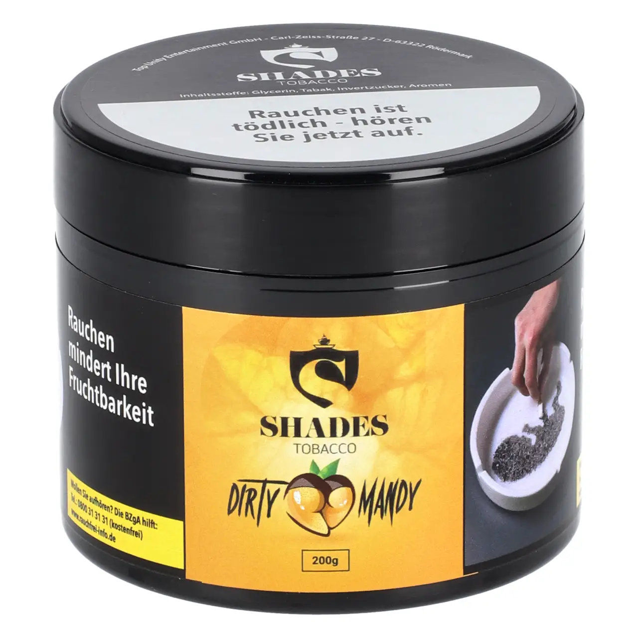 Shades Tobacco Shisha Tabak Ananazz in der 200g Dose Shades Tobacco Shisha Tabak Ananazz in der 200g Dose